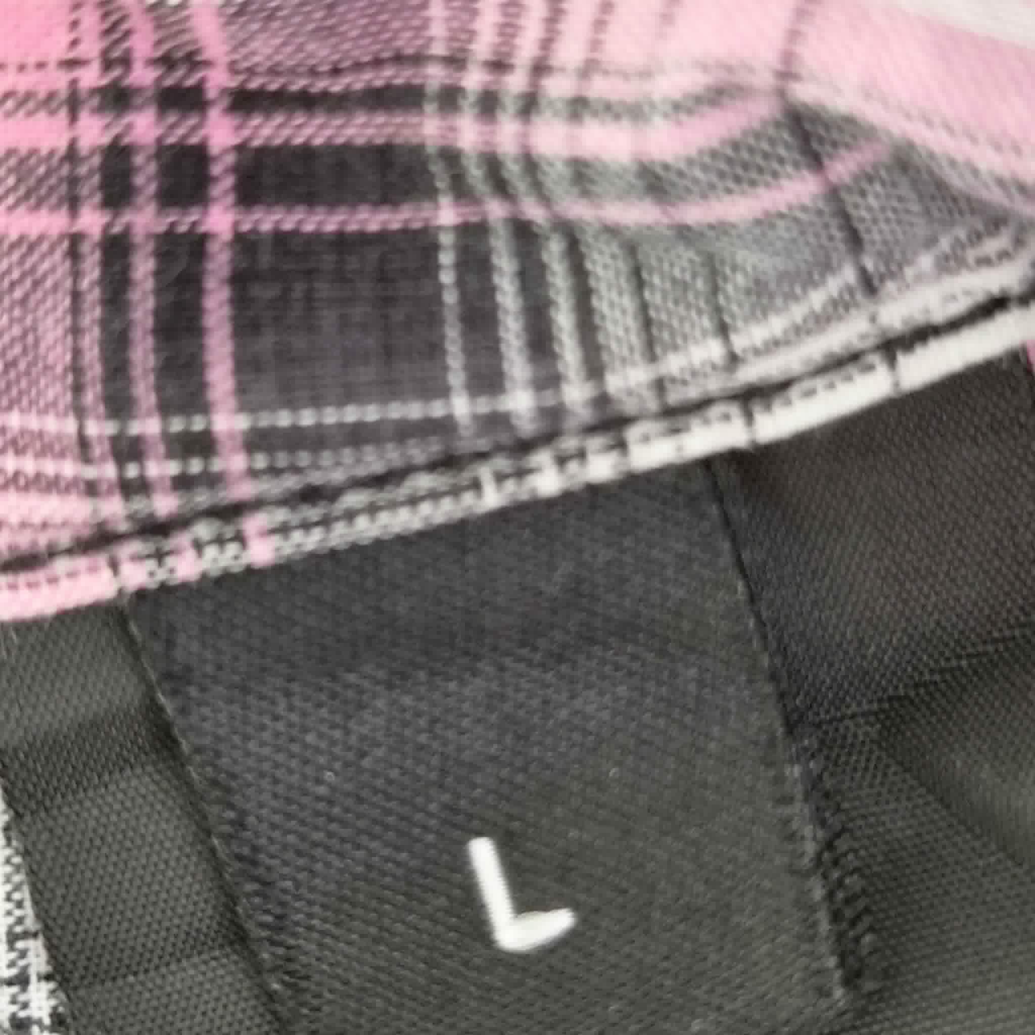Chemise Harley-Davidson Femme Carreaux Rose — Logo Ailes Brodé — L — Très bon état