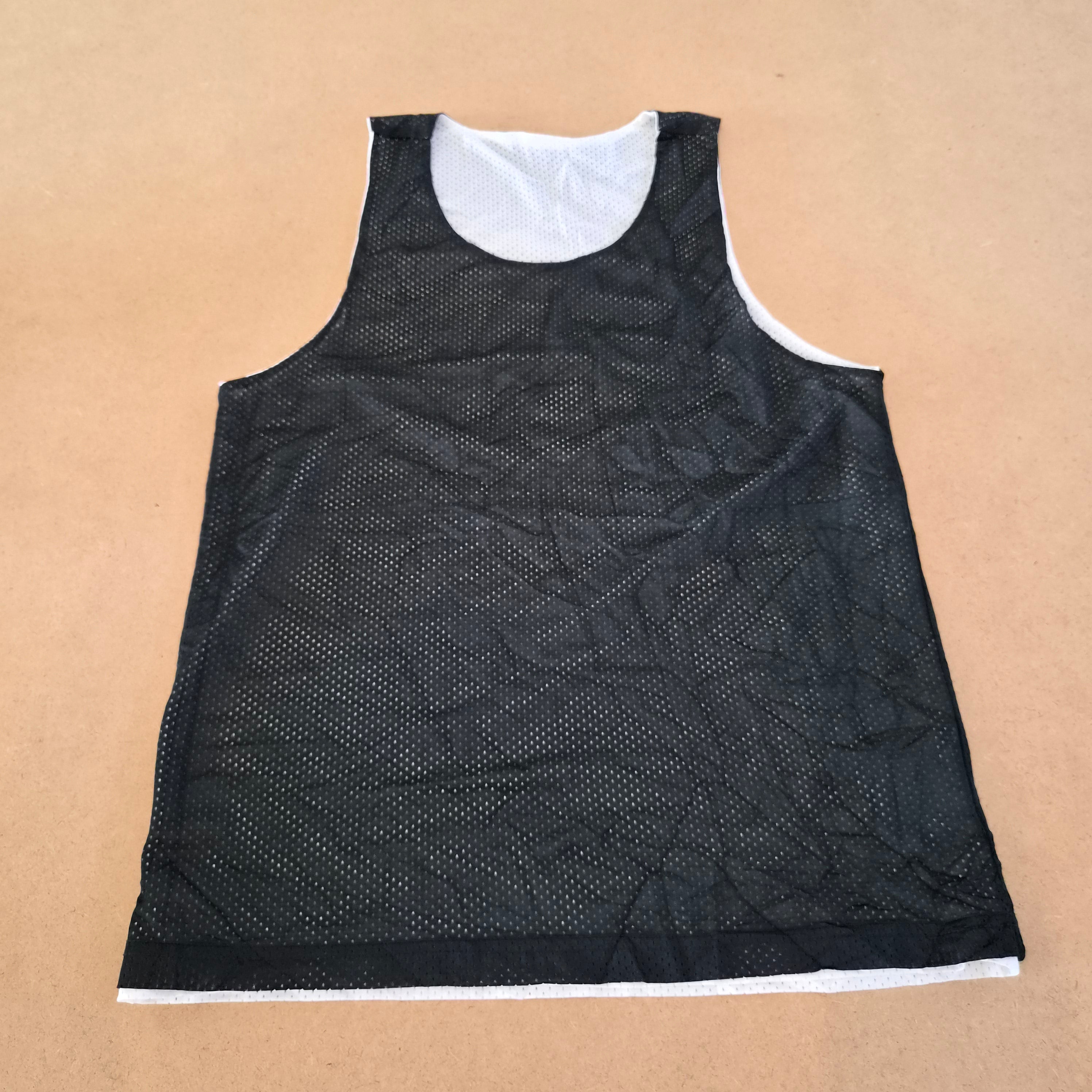 Maillot de basket réversible Noir/Blanc - Taille L