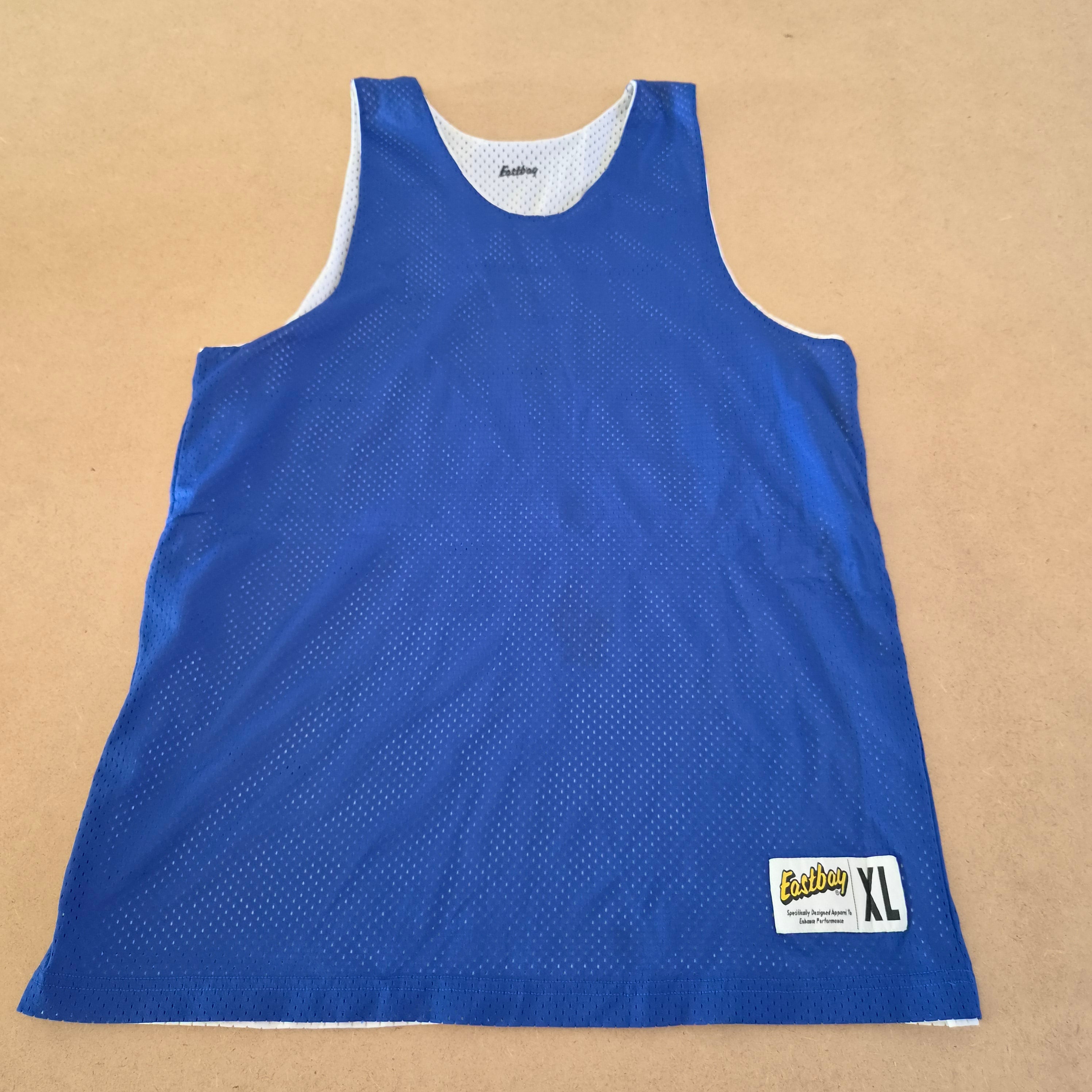 Maillot de basket réversible Eastbay Bleu/Blanc - Taille XL