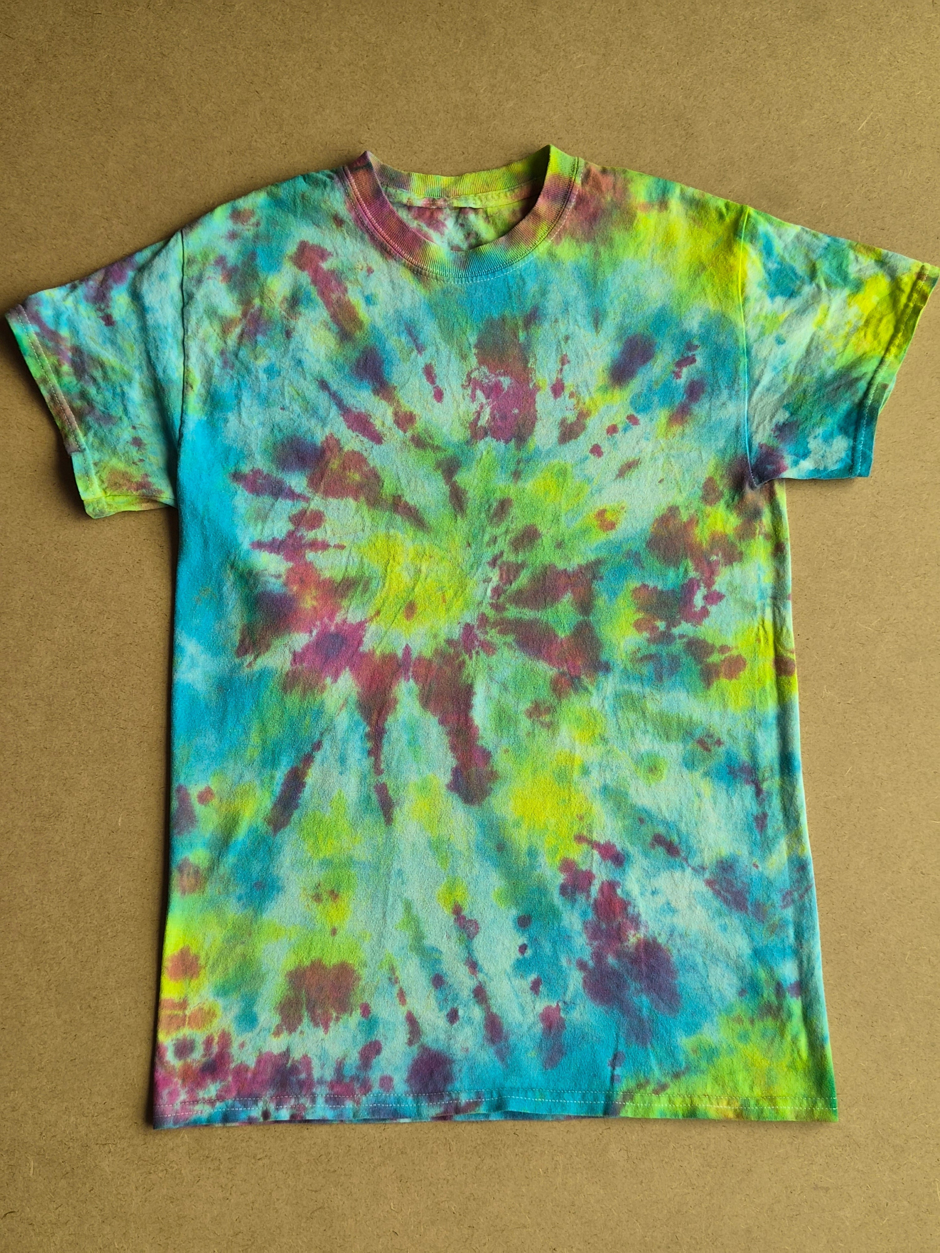 T-Shirt Tie-Dye Spirale Multicolore vintage - Taille S