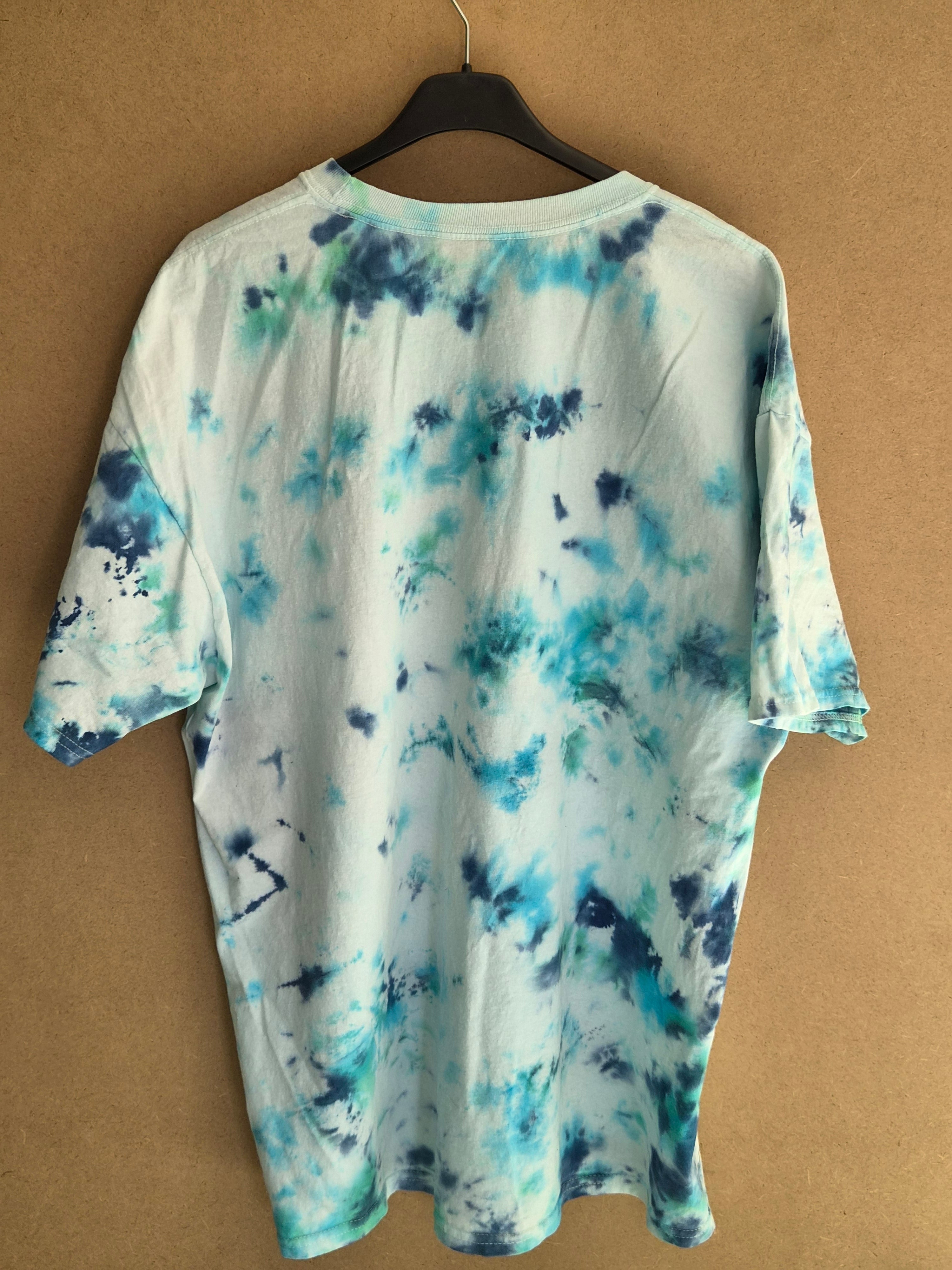 T-Shirt Tie-Dye Knight of the Day Hanes vintage - Taille XL