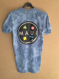 T-Shirt Tie-Dye Maui and Sons Bleu Ciel vintage graphics - Taille S