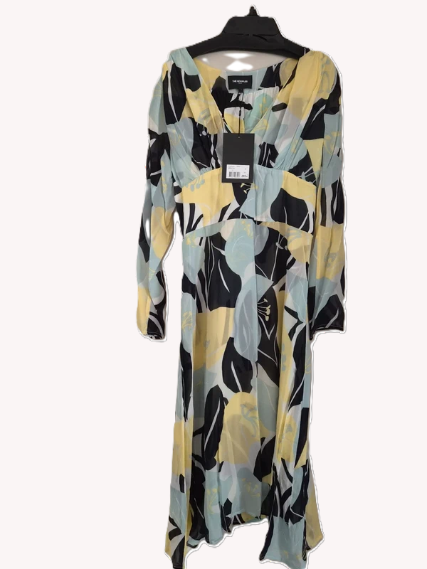 Robe Midi The Kooples Paris — Imprimé Hibiscus Graphique — Taille 1 — Neuve avec étiquette