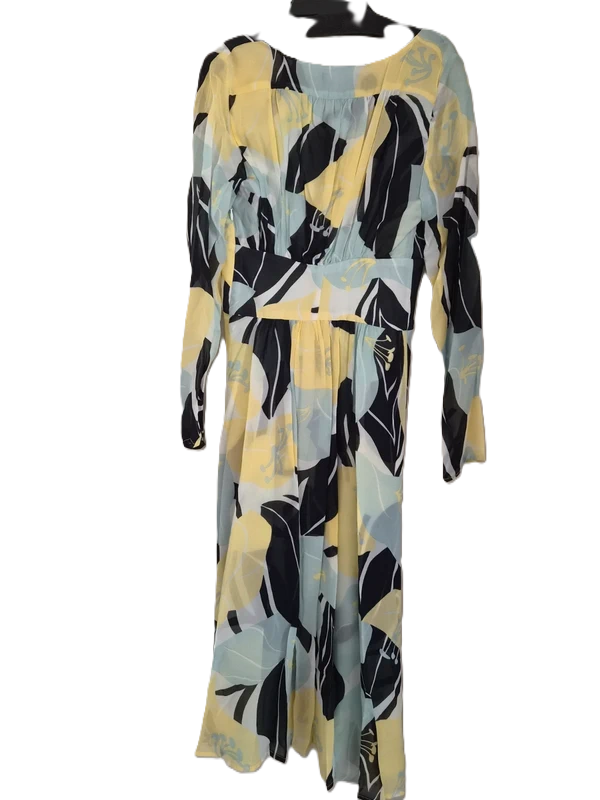 Robe Midi The Kooples Paris — Imprimé Hibiscus Graphique — Taille 1 — Neuve avec étiquette
