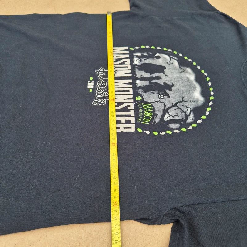 T-shirt noir Mason Monster Bash 2018 imprimé vintage – taille L