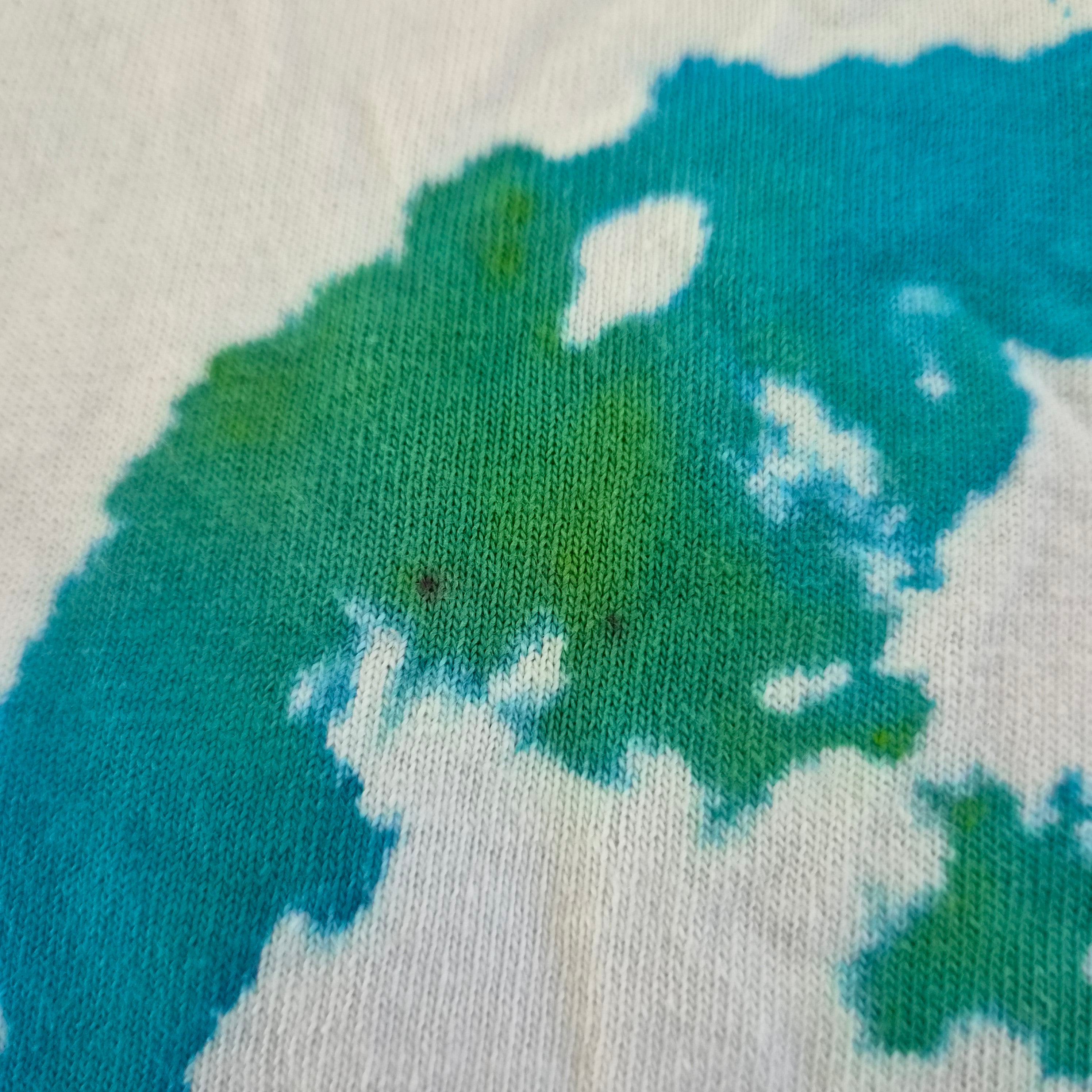 T-Shirt Tie-Dye Bleu et Vert GILDAN – Taille M