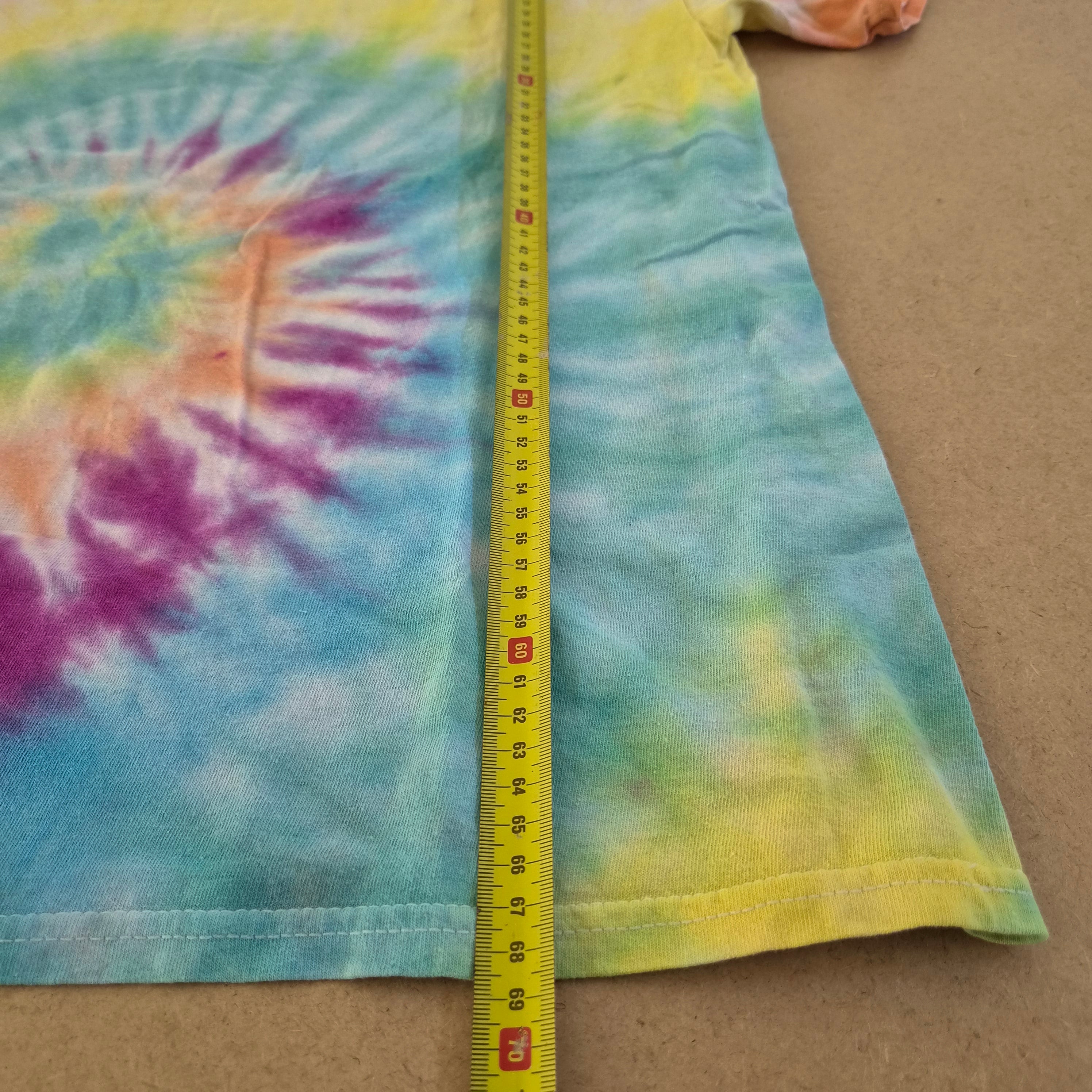 T-Shirt Tie-Dye Spirale Multicolore GILDAN Heavy Cotton – Taille L