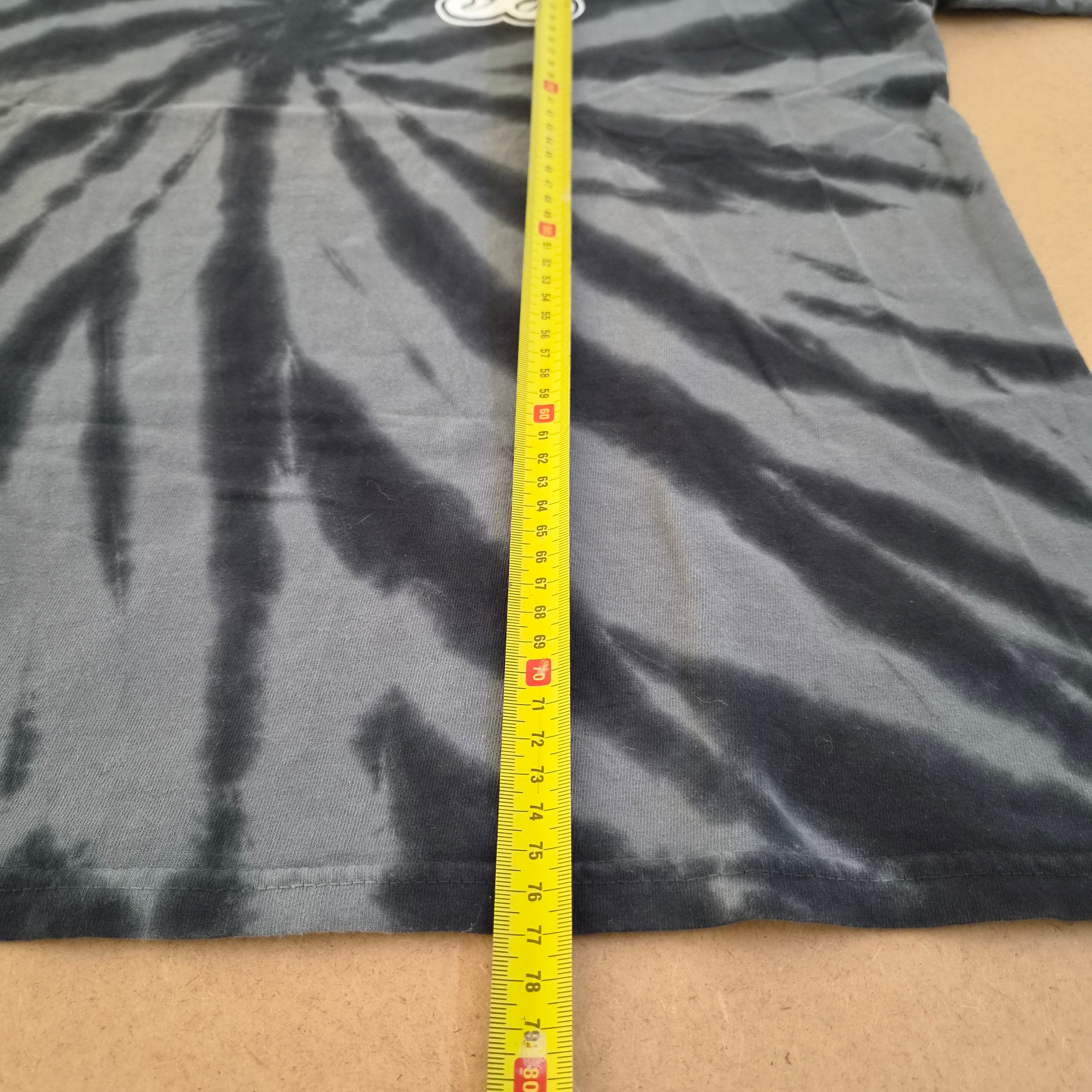 T-Shirt Tie-Dye Noir & Gris "Barnstormer Baseball" – Taille XL