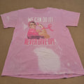 T-Shirt Rose Effet Bleaché "We Can Do It! Never Give Up" PORT & COMPANY – Taille M