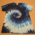 T-Shirt Tie-Dye Spirale Bleu COLORTONE – Taille M