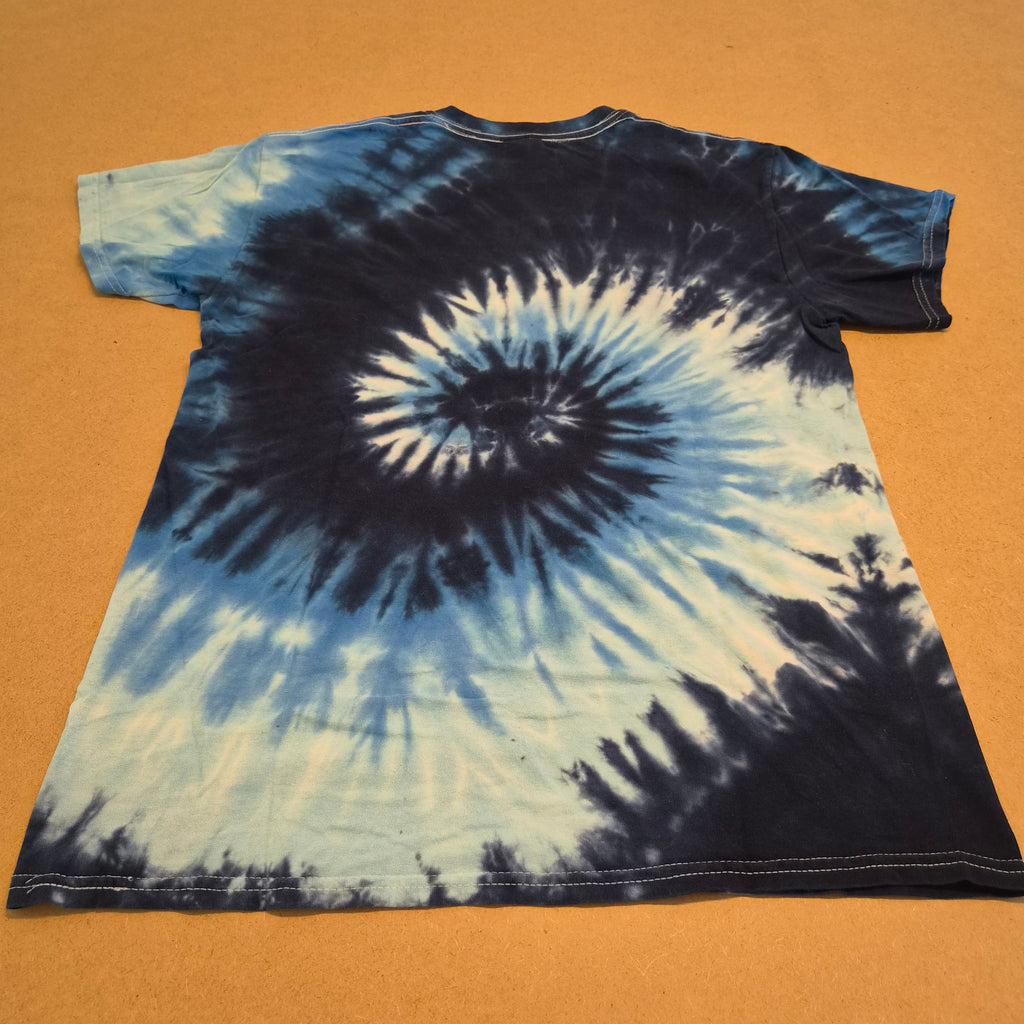 T-Shirt Tie-Dye Spirale Bleu COLORTONE – Taille M