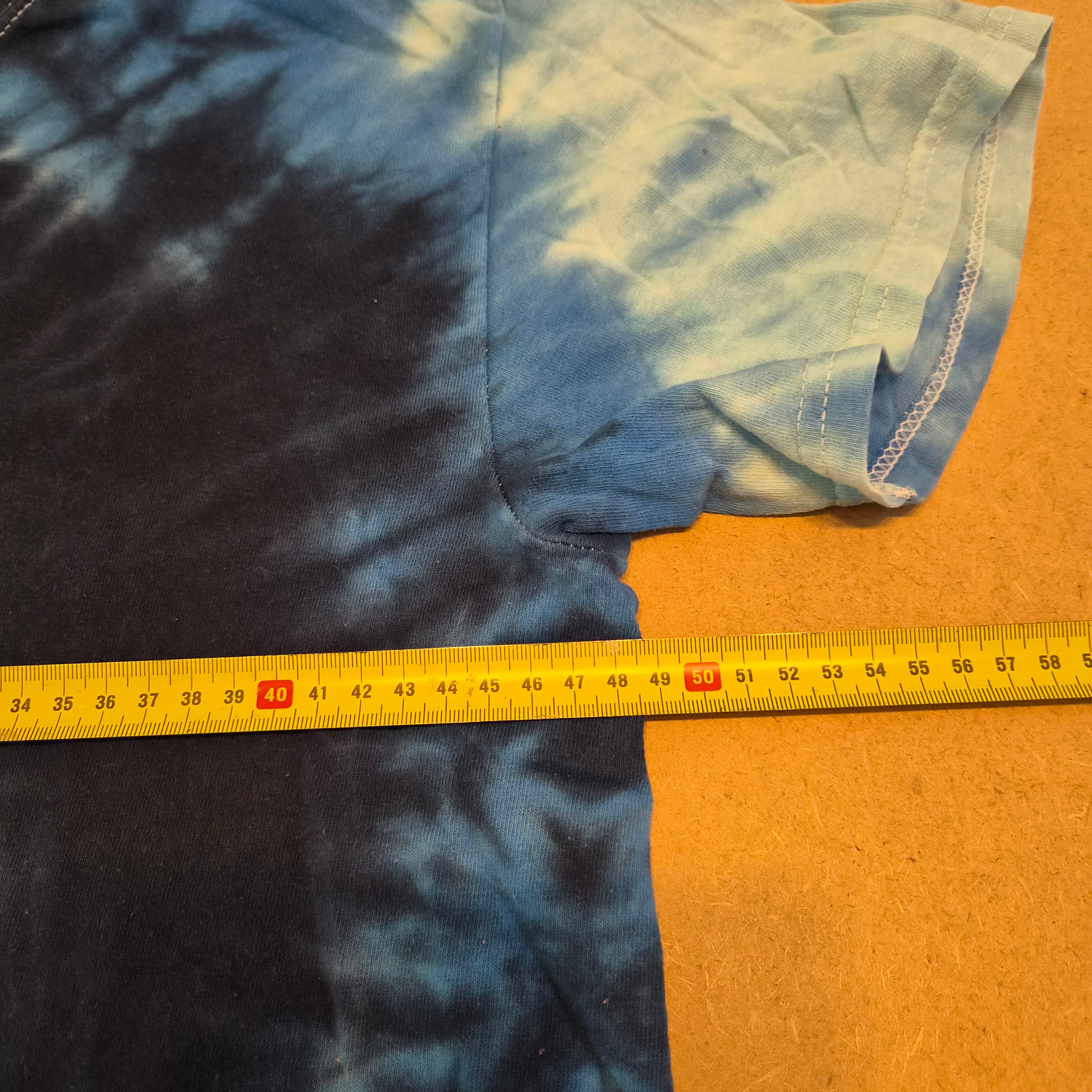 T-Shirt Tie-Dye Spirale Bleu COLORTONE – Taille M