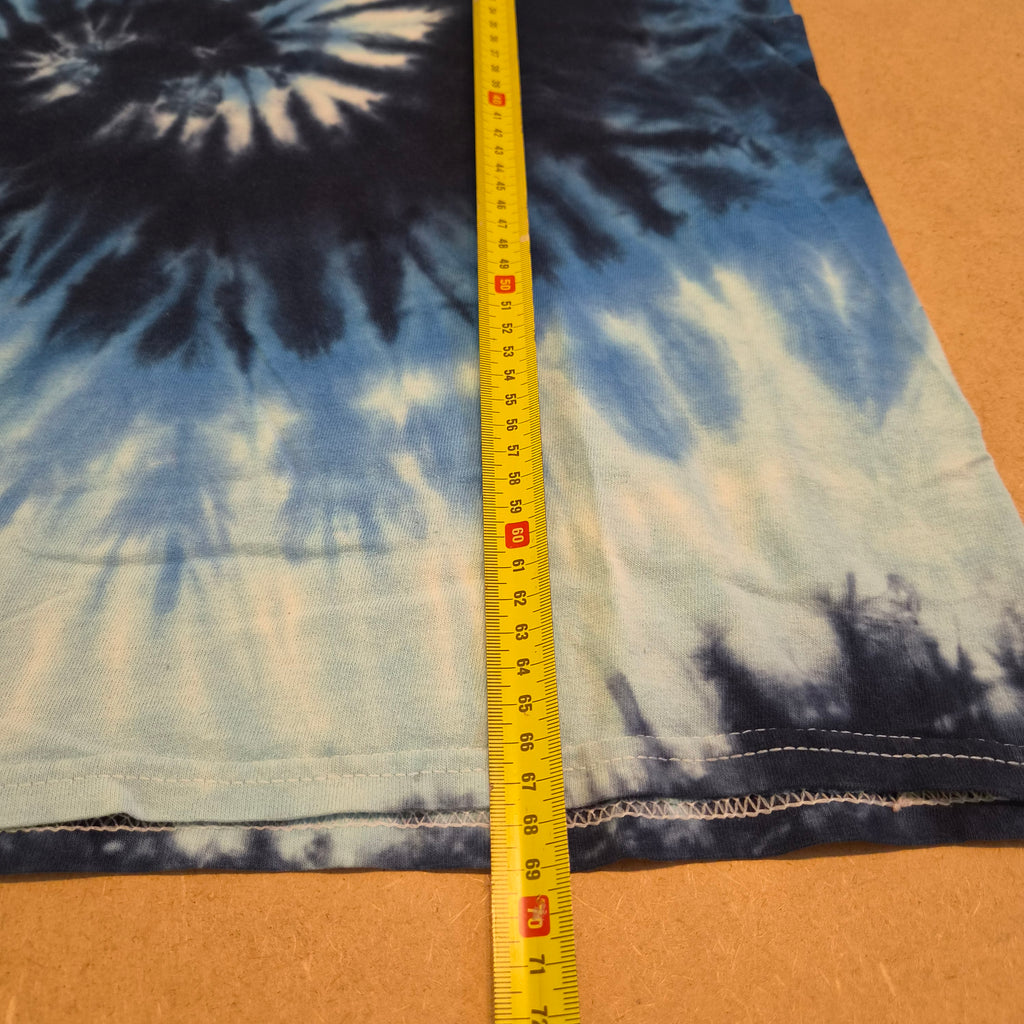 T-Shirt Tie-Dye Spirale Bleu COLORTONE – Taille M