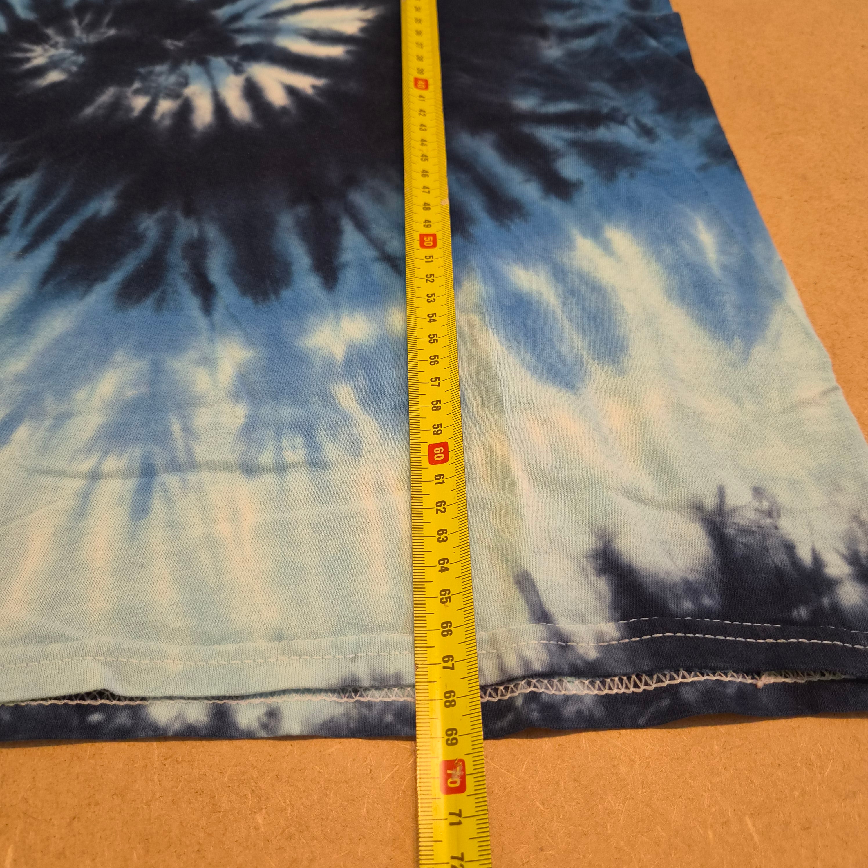 T-Shirt Tie-Dye Spirale Bleu COLORTONE – Taille M
