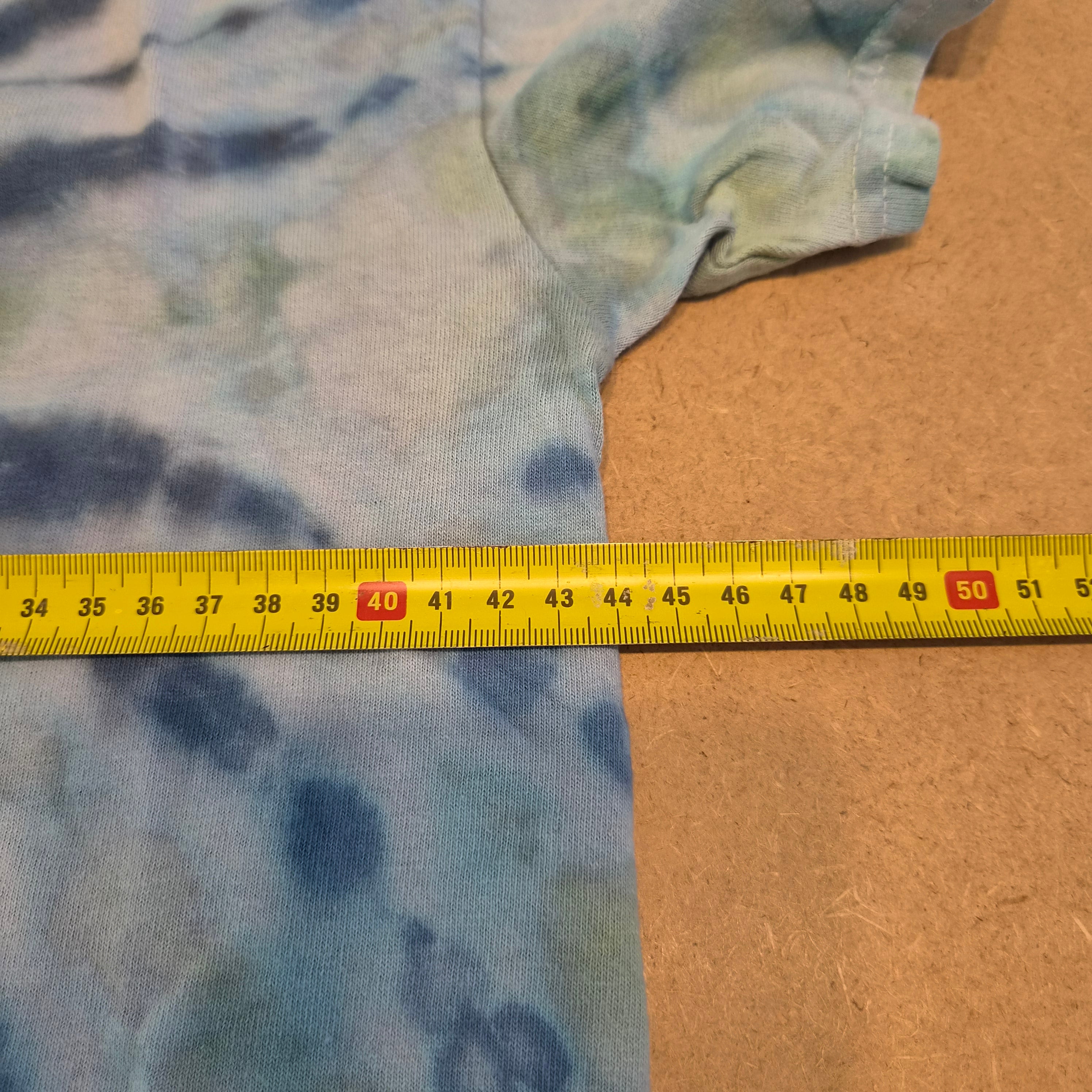 T-Shirt Tie-Dye Spirale Bleu & Pastel GILDAN – Taille S
