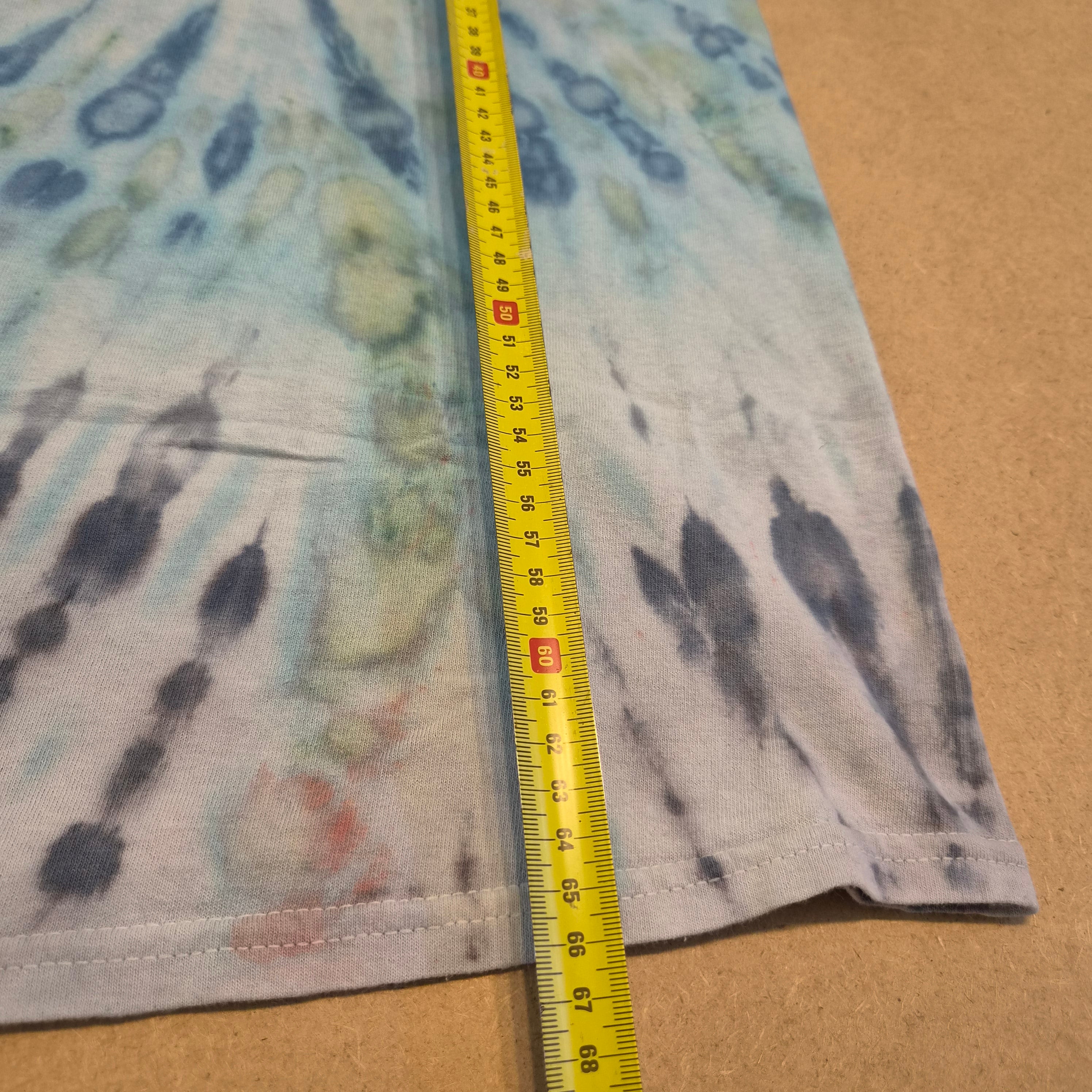 T-Shirt Tie-Dye Spirale Bleu & Pastel GILDAN – Taille S