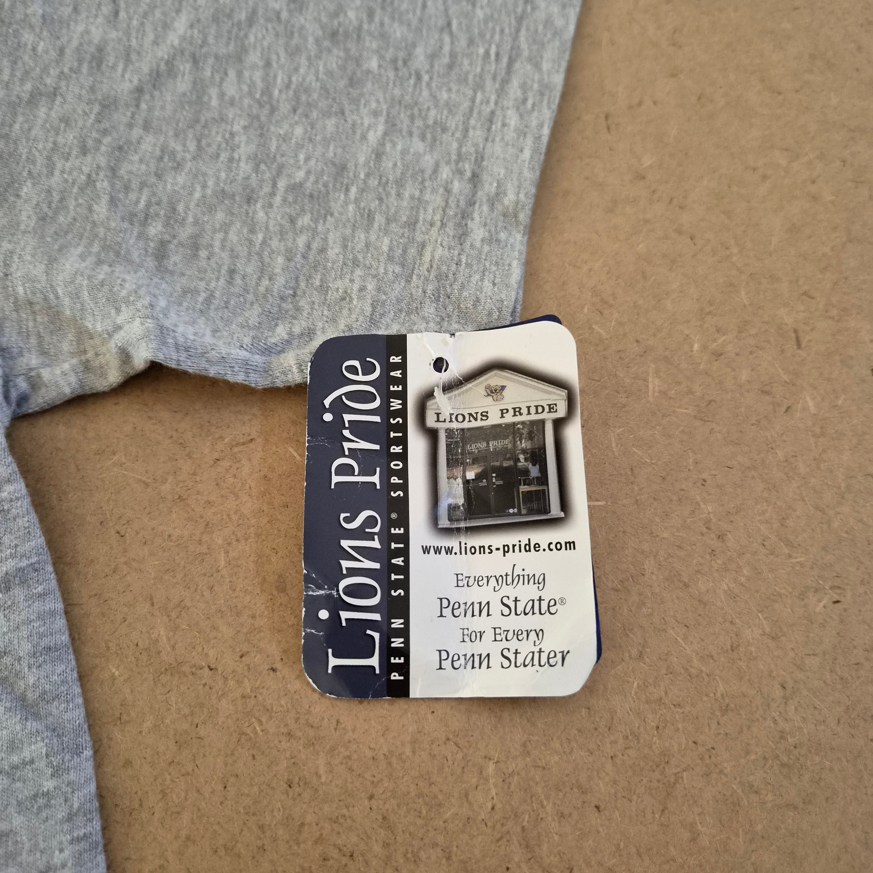 T-shirt Penn State Nittany Lions Big Ten Champions Hanes Beefy-T — Gris — Taille S — NEUF