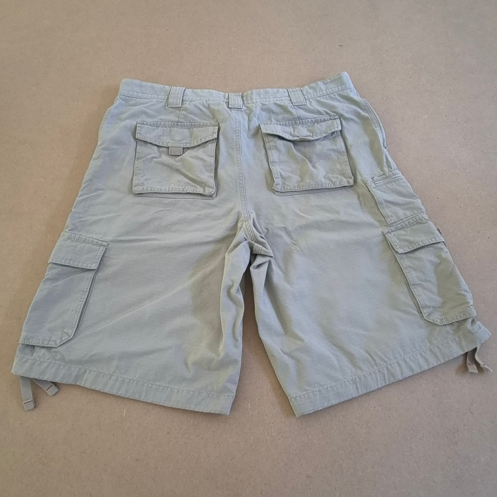 Short Cargo Ripstop Vert Sauge "Eddie Bauer" – Style Gorpcore / Outdoor – Taille US 36 (XL)