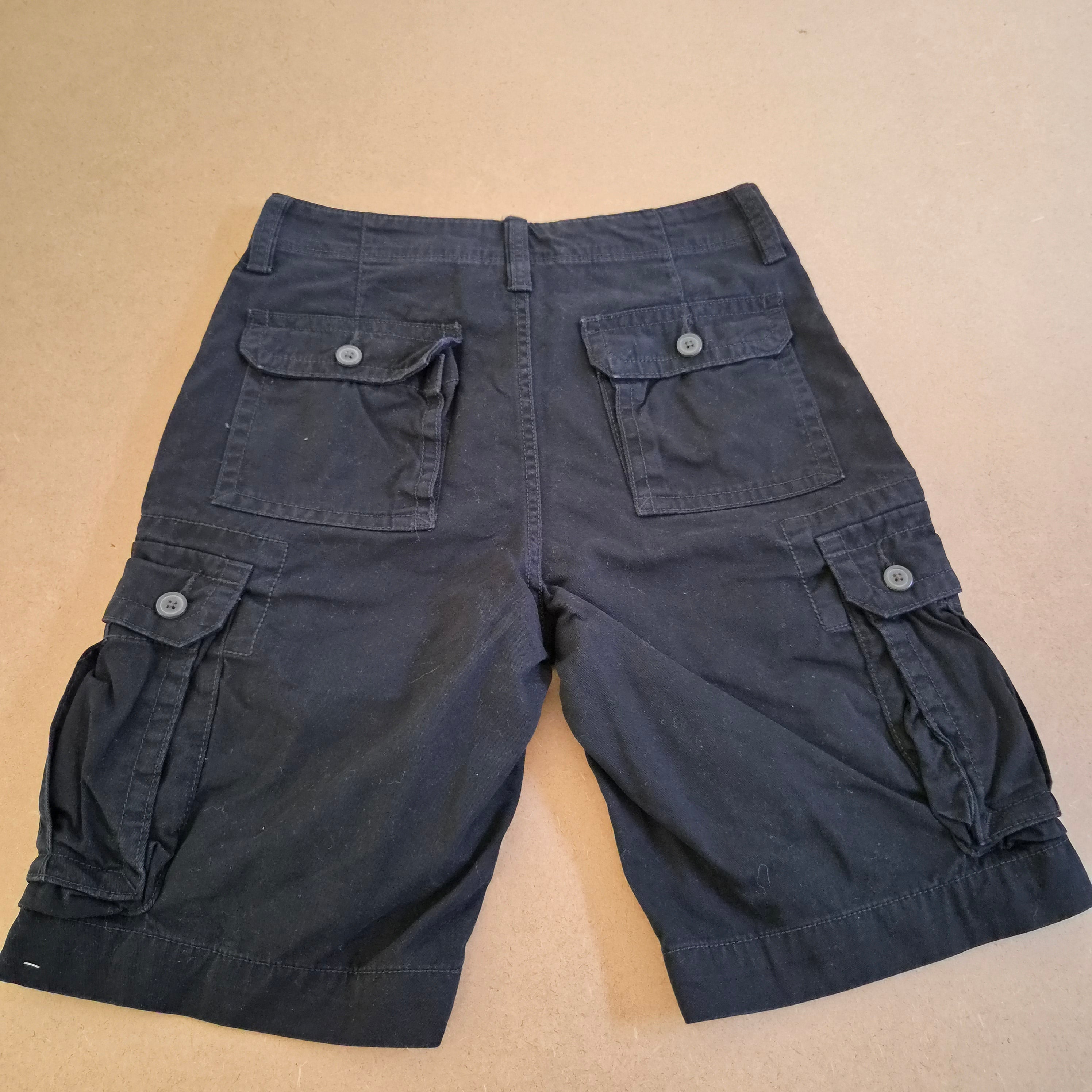 Short Cargo Noir "Arizona Jean Co." – Style Streetwear / Y2K – Taille  US 28- 38FR