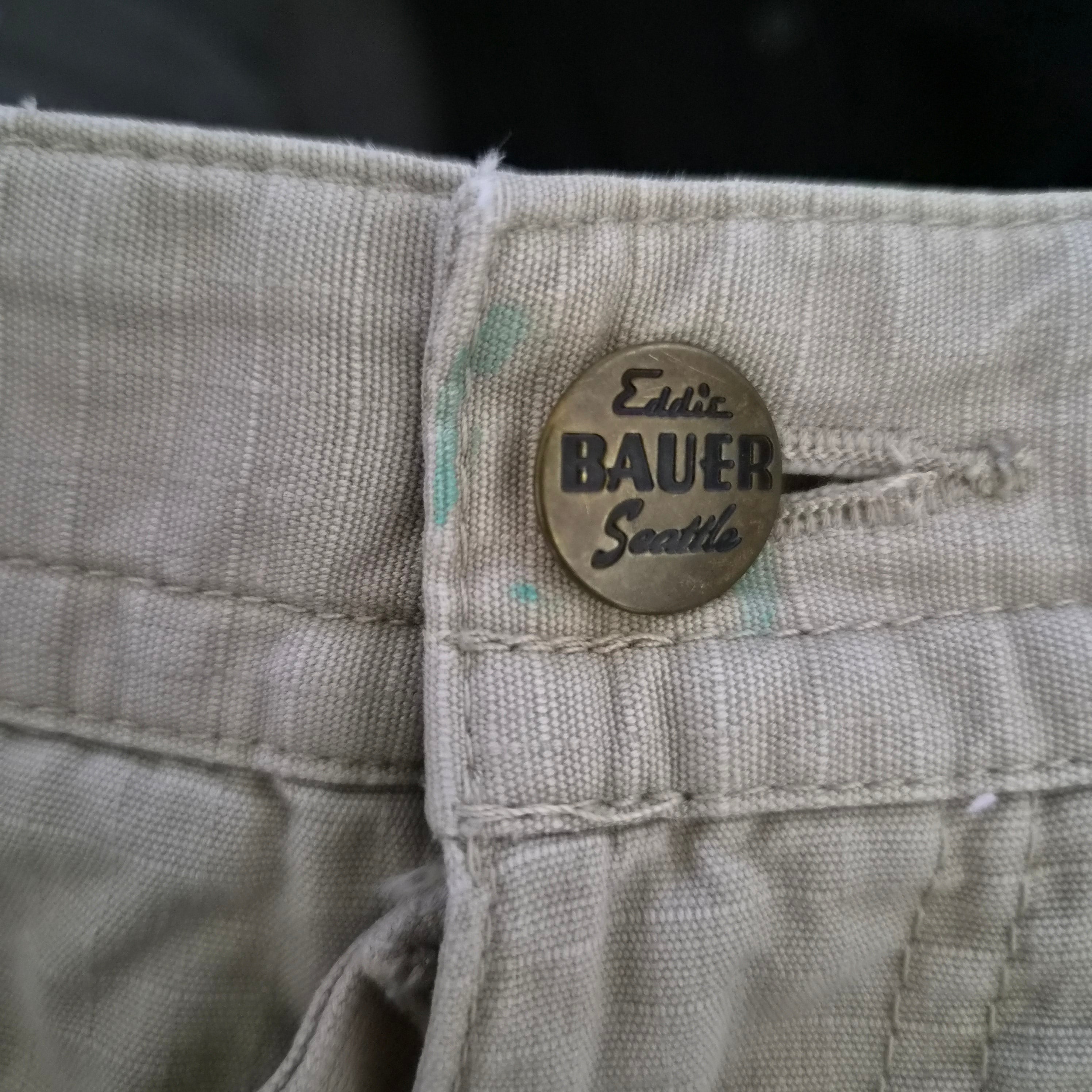 Short Cargo Ripstop Vert Sauge "Eddie Bauer" – Style Gorpcore / Outdoor – Taille US 36 (XL)