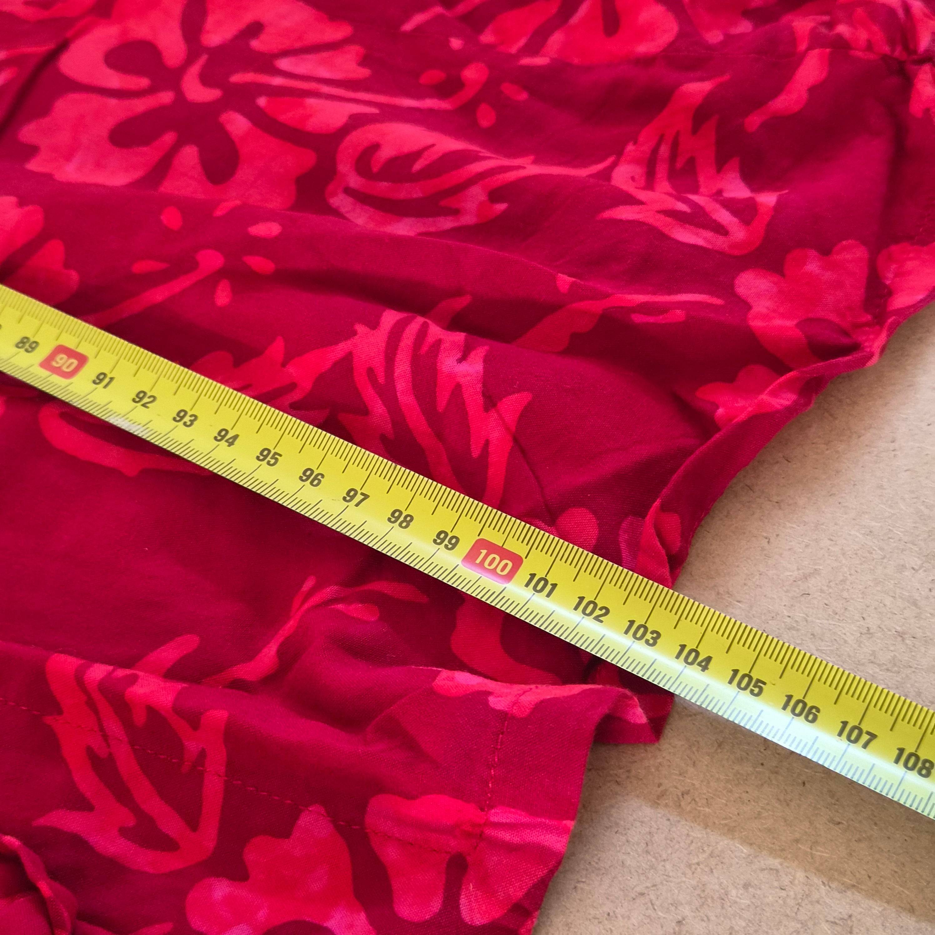 Robe Longue Vintage Hibiscus Norm Thompson — 100% Rayonne — Taille M