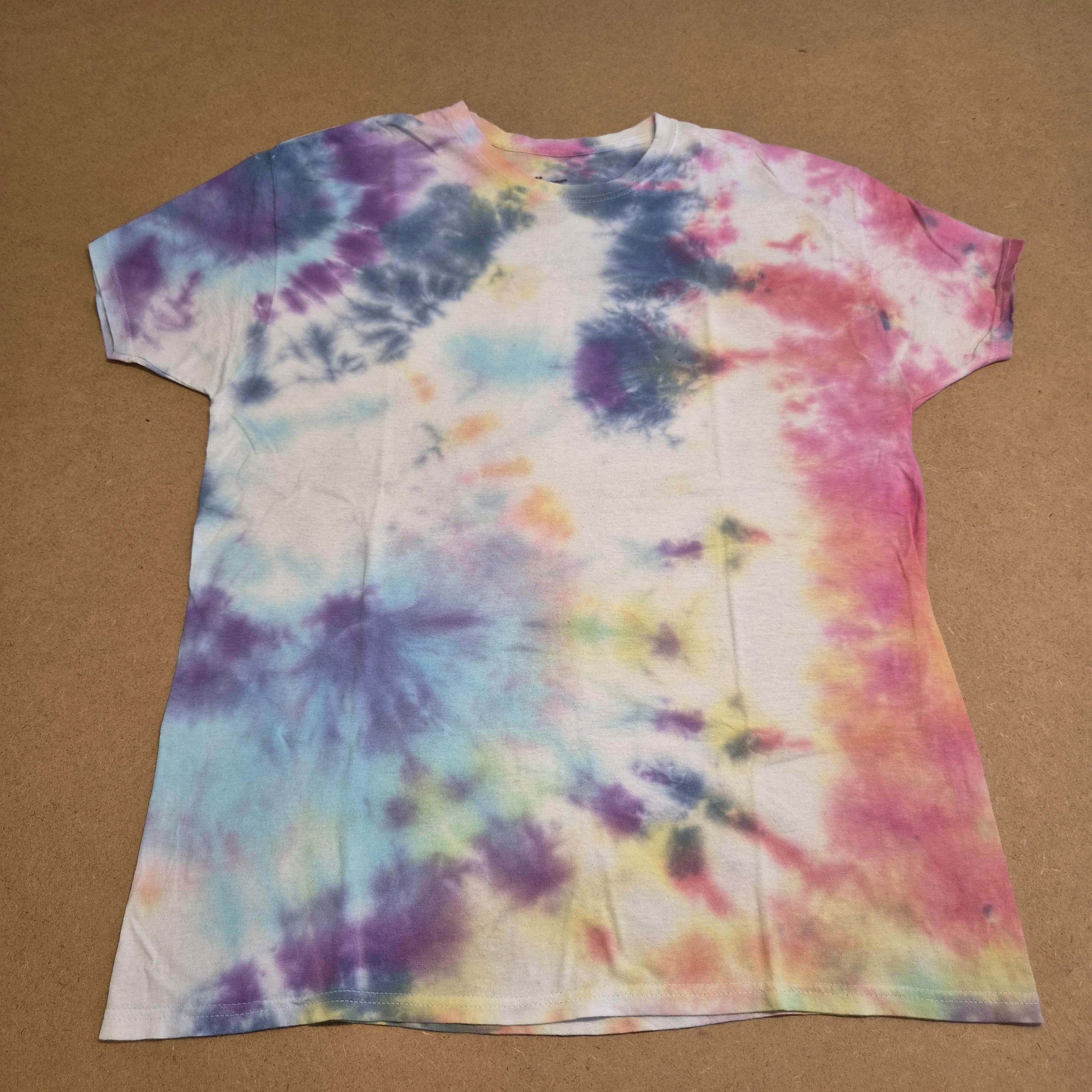 T-shirt Tie-Dye Spirale Multicolore Hanes — Taille L