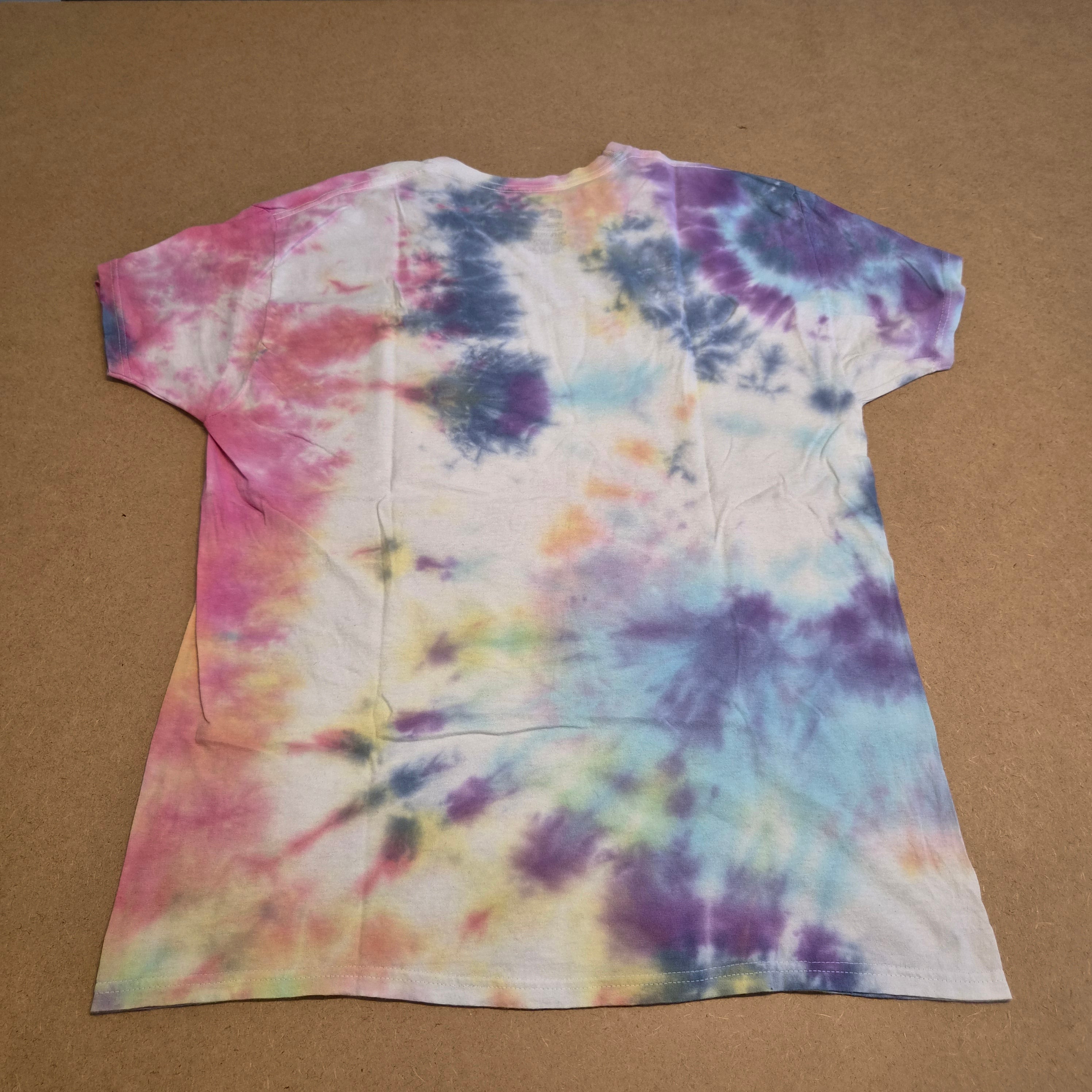 T-shirt Tie-Dye Spirale Multicolore Hanes — Taille L