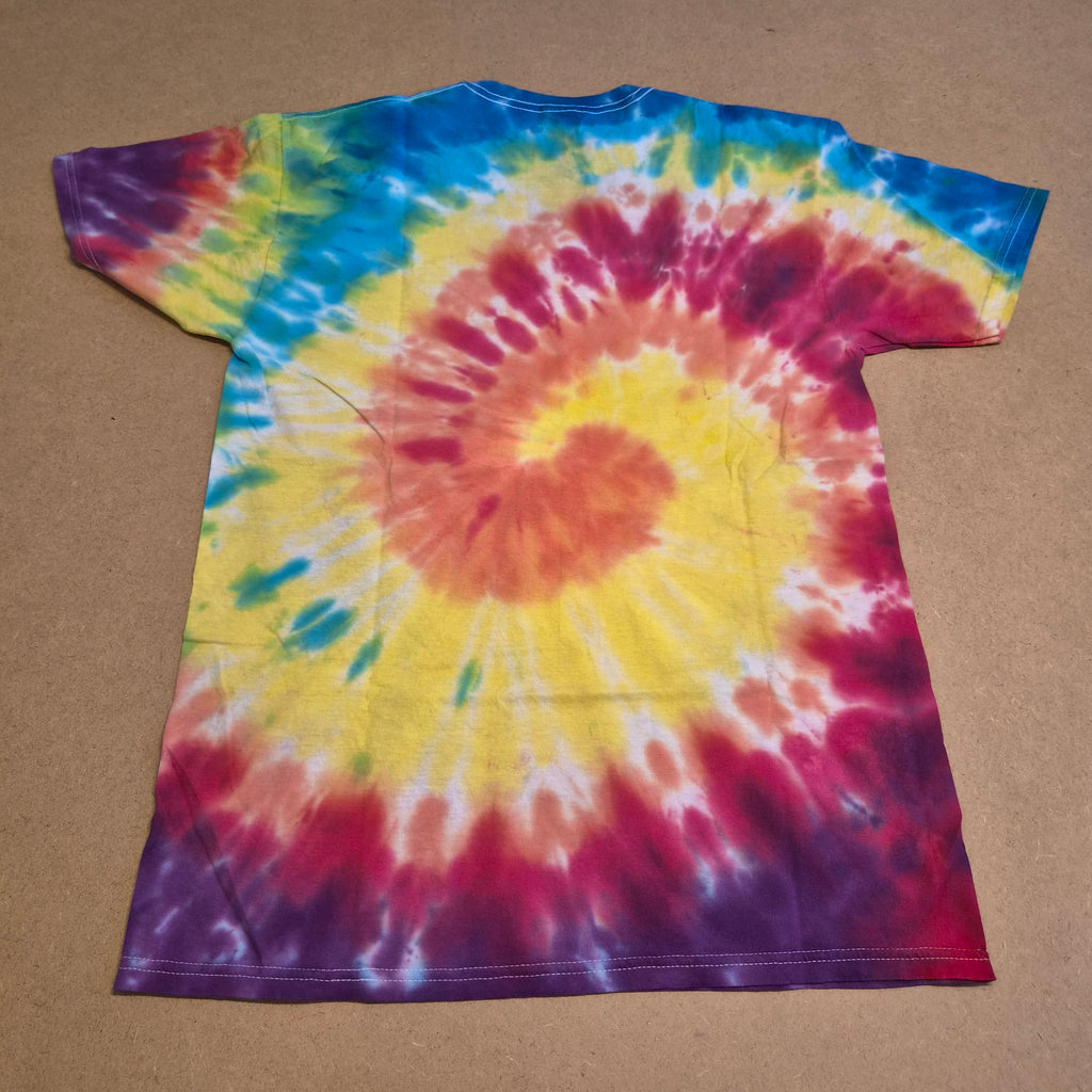 T-shirt vintage Bob Ross Tie-Dye — No Mistakes Just Happy Accidents — Taille M