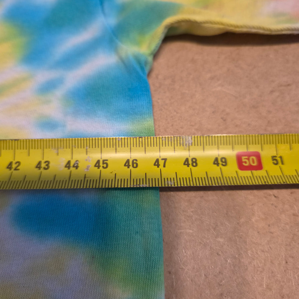 T-shirt vintage Bob Ross Tie-Dye — No Mistakes Just Happy Accidents — Taille M
