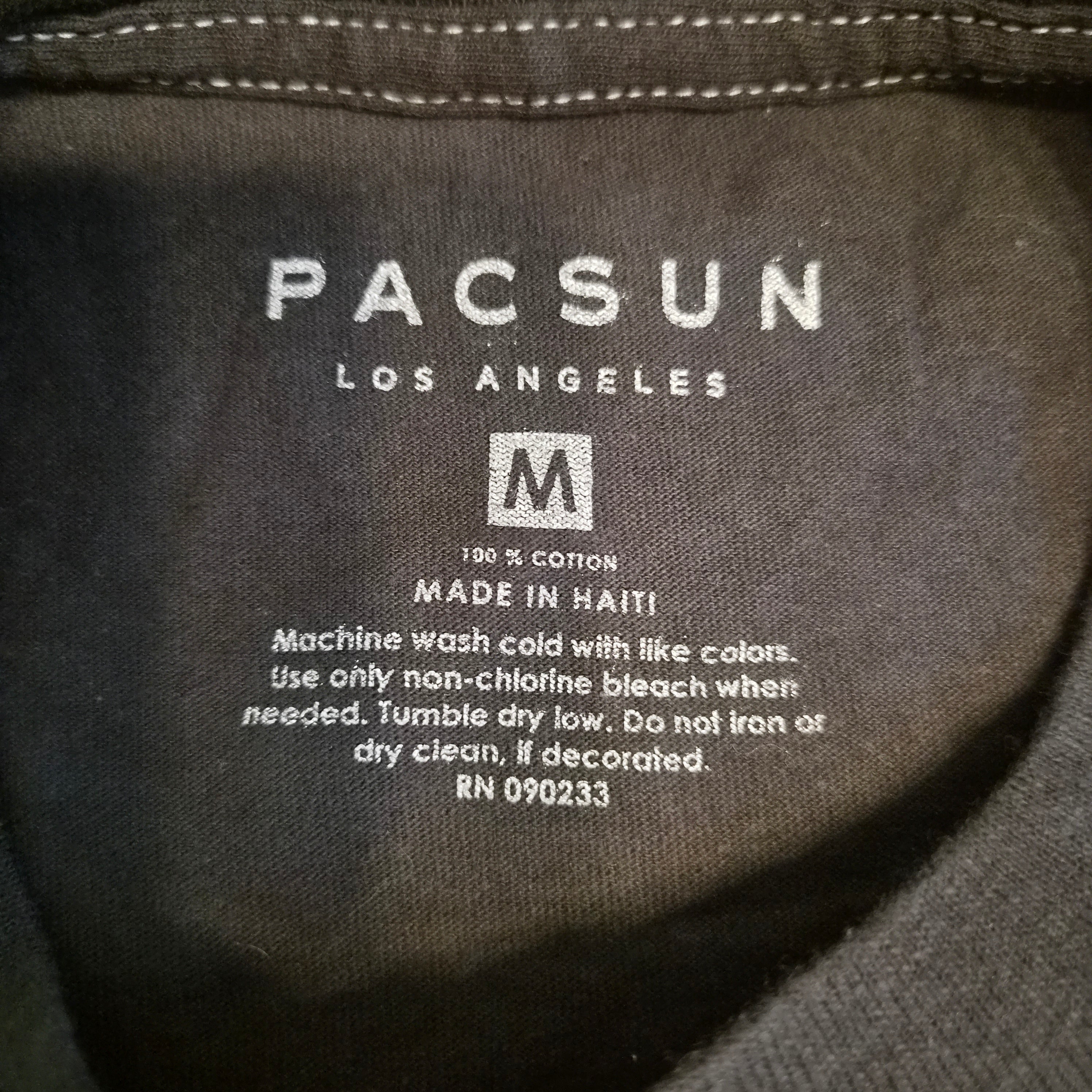 T-shirt Miami Beach PacSun Tie-Dye Noir/Violet — Taille M