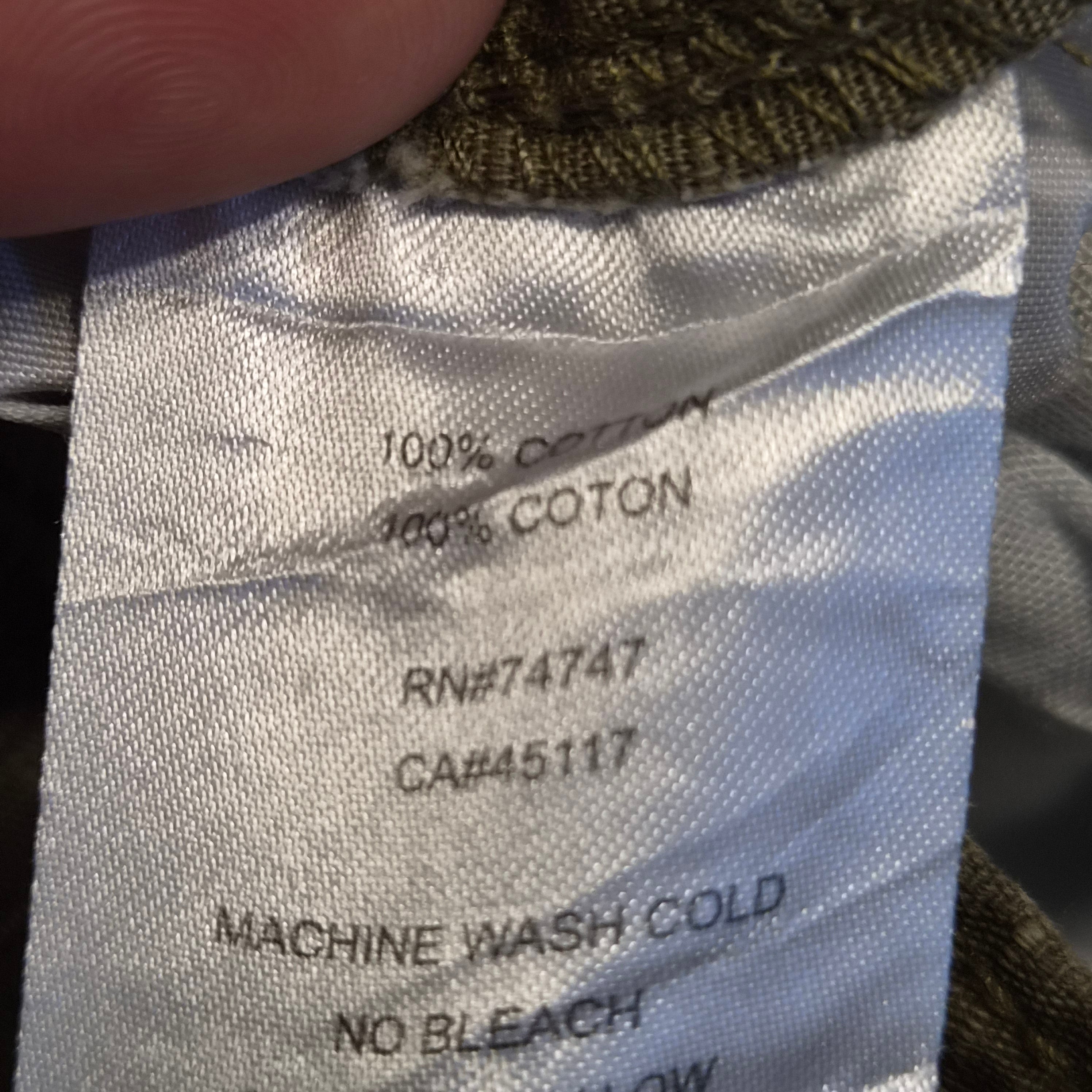 Short Cargo Vintage 90s/Y2K "RedHead" à Carreaux Vert Olive – 100% Coton Taille 44 FR