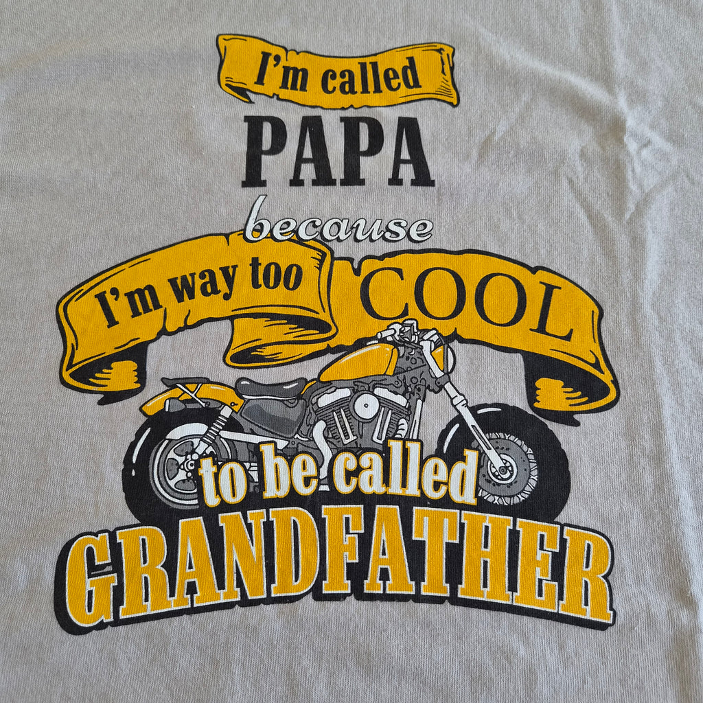 T-shirt Gildan Blanc — I'm called PAPA — L — Très bon état