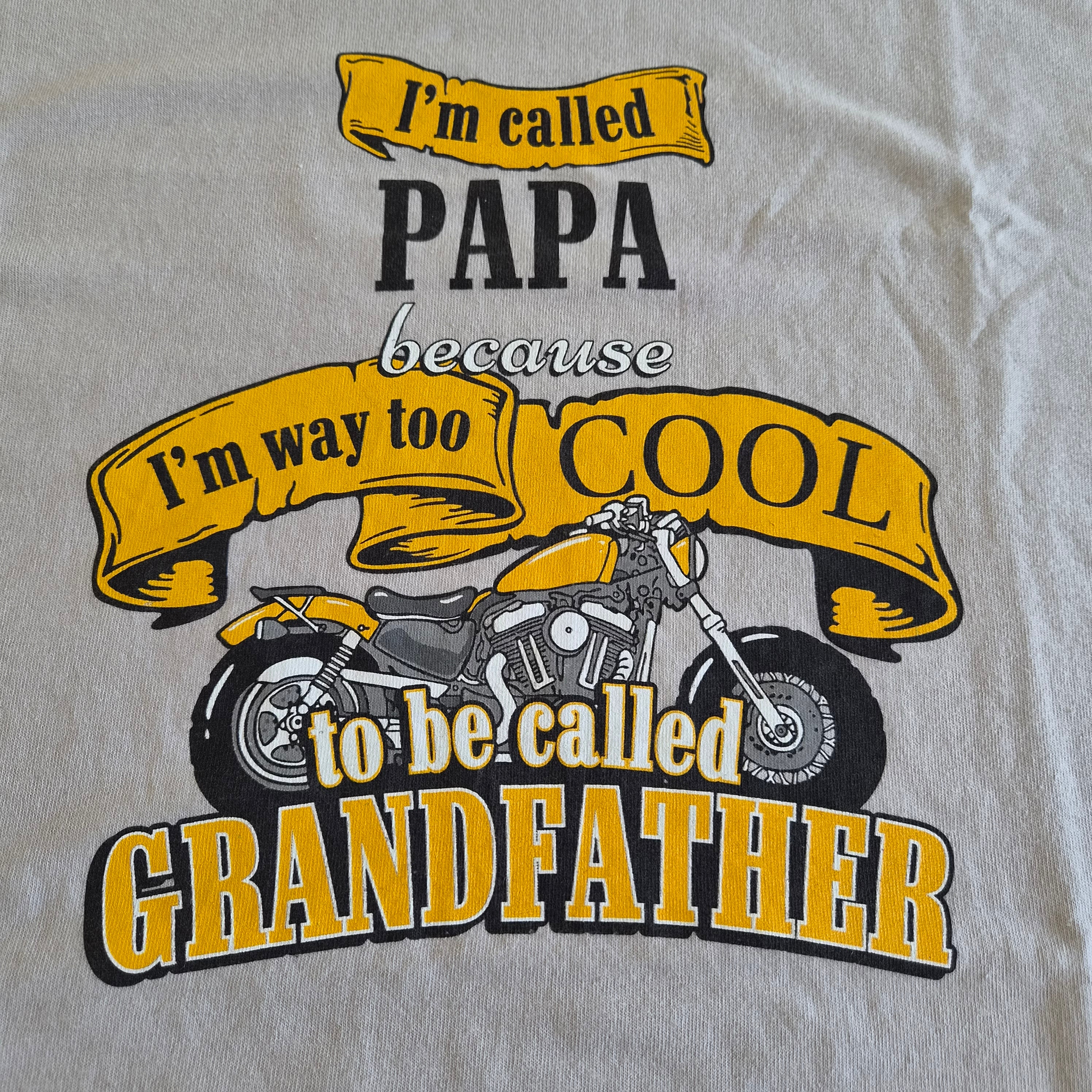 T-shirt Gildan Blanc — I'm called PAPA — L — Très bon état