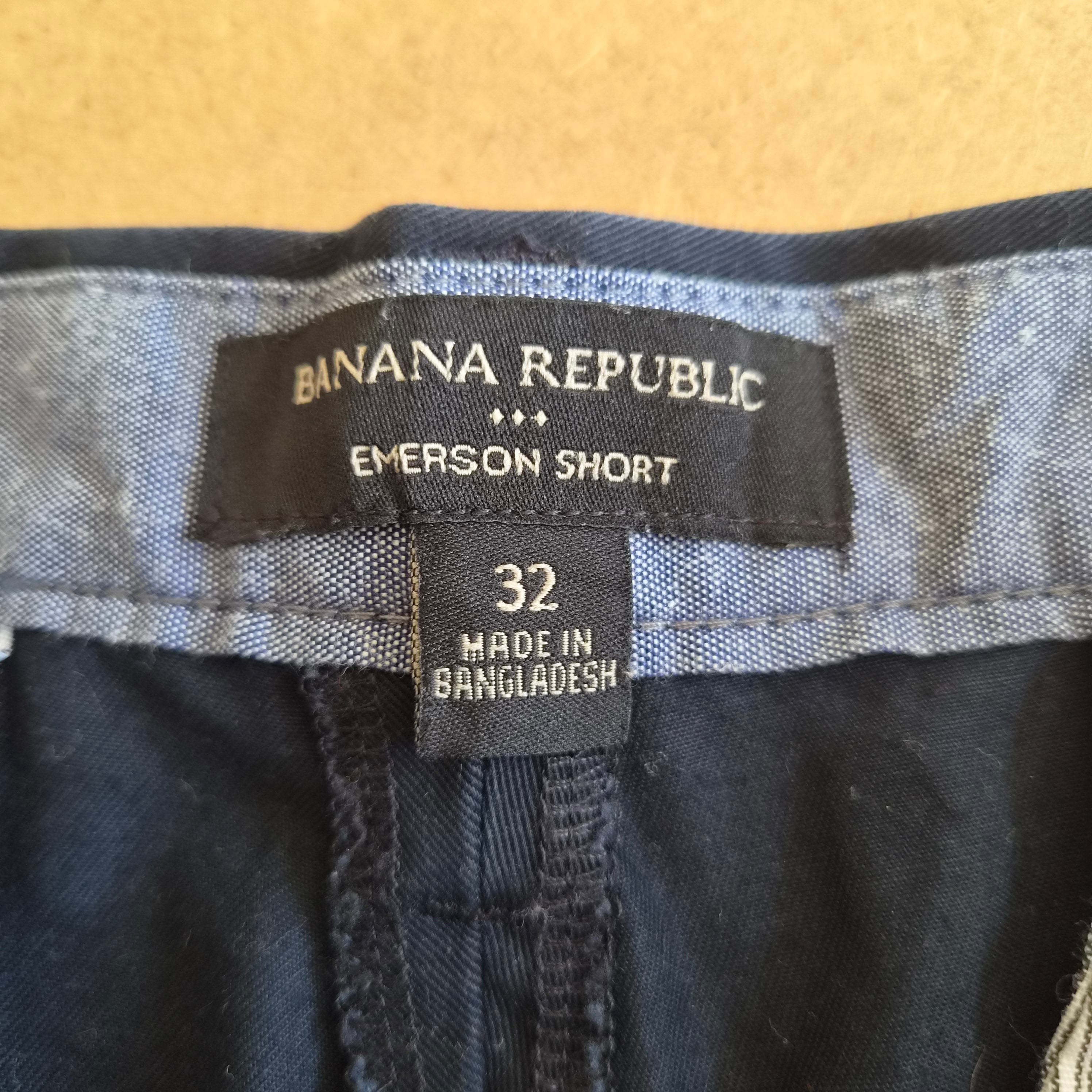 Short Chino Banana Republic "Emerson" – Bleu Marine – Taille 32 (40 FR)