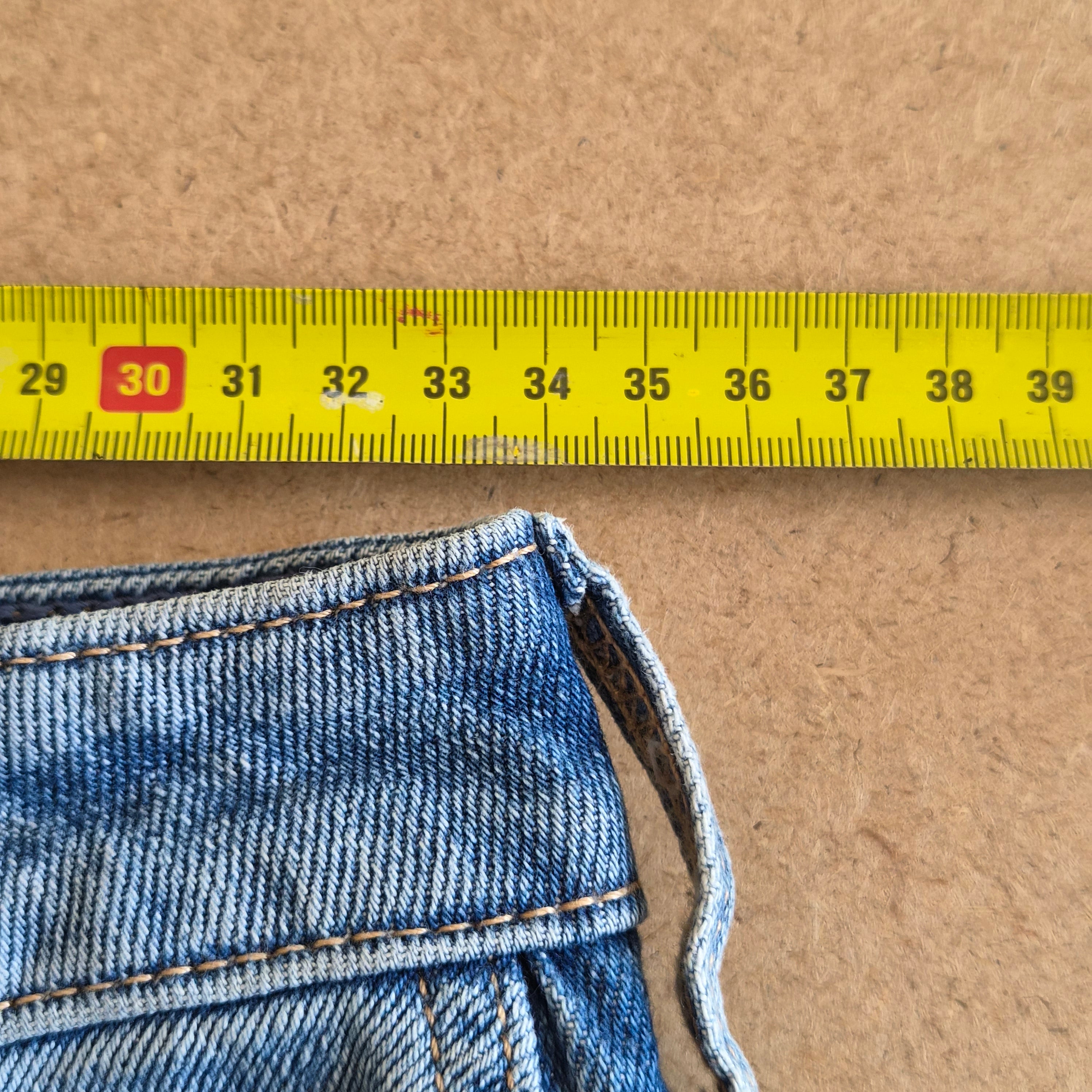 Jean Mom Ultra High-Rise Hollister Vintage Stretch Fleurs Délavées — W26/L27 FR36