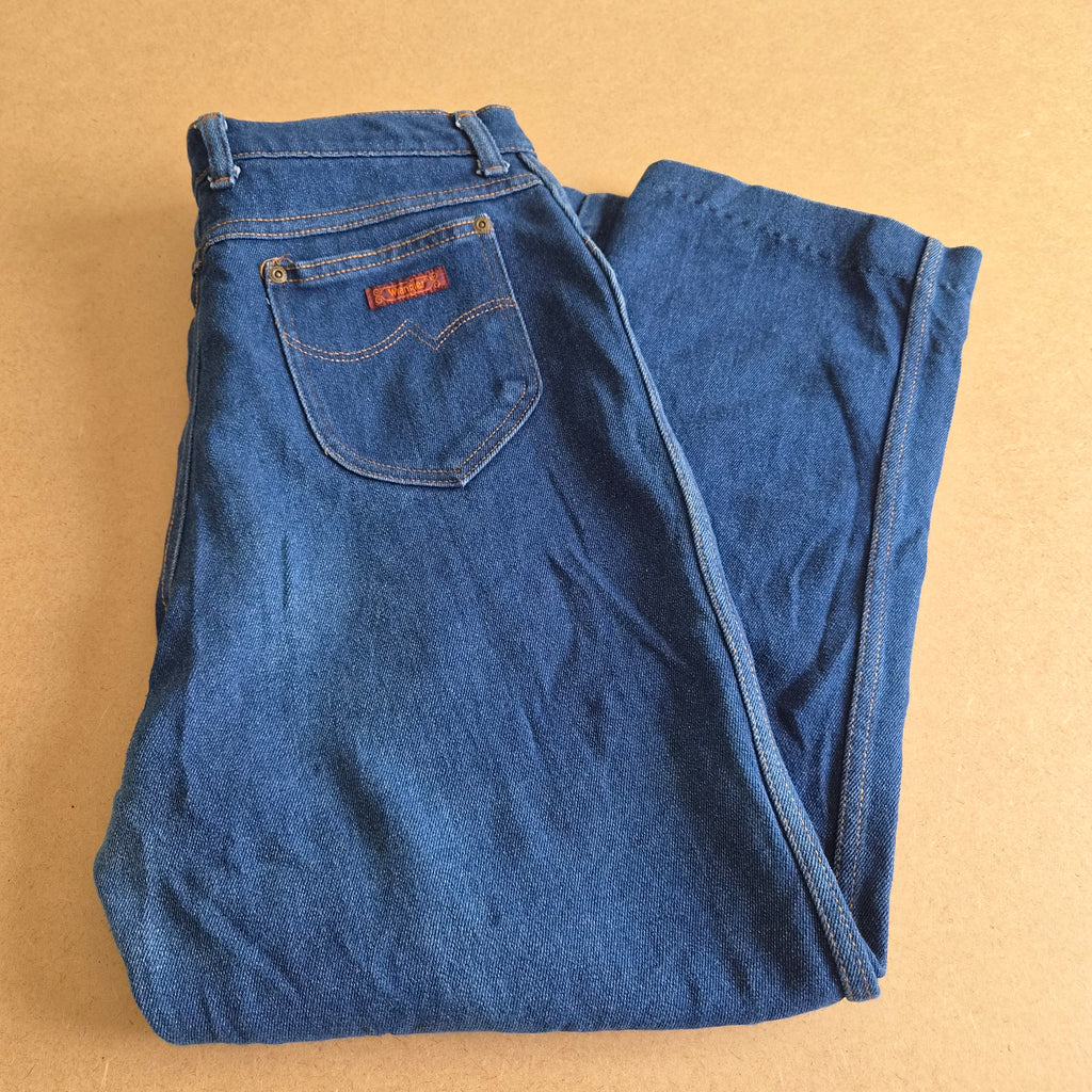 Jean vintage Wrangler Bleu Moyen Taille Haute — Taille 18 US / FR 40-42 — Made in USA