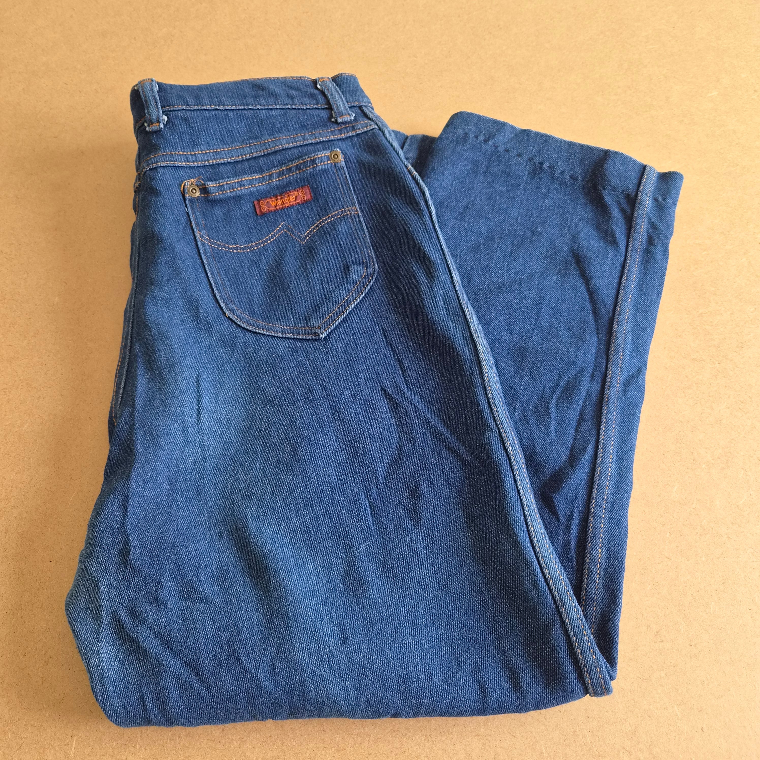 Jean vintage Wrangler Bleu Moyen Taille Haute — Taille 18 US / FR 40-42 — Made in USA
