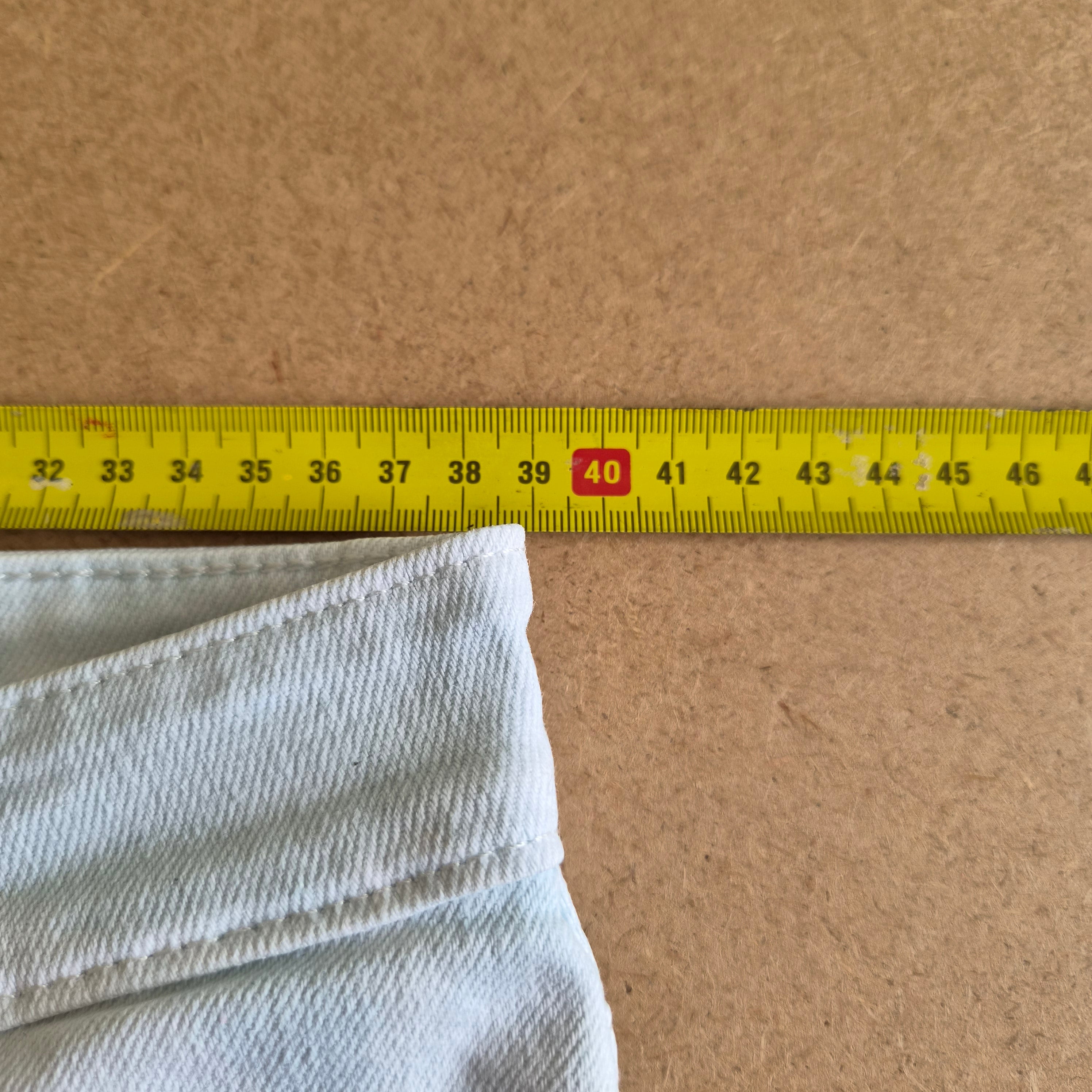 Jean Levi's 721 High Rise Skinny Blanc/Bleu Clair — W30 / FR 40 — Très bon état
