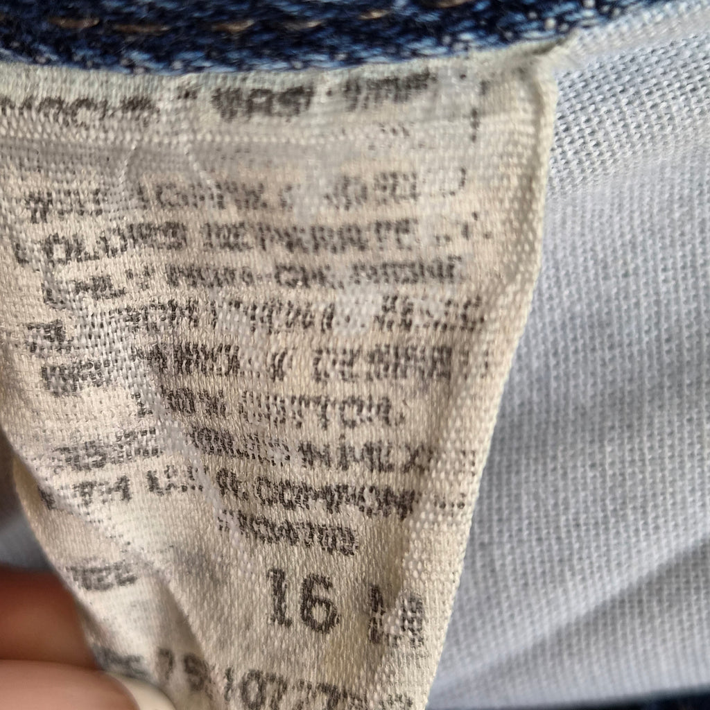 Jean Vintage Taille Haute Pur Coton – Lee (90s) TAILLE 16M - FR 40