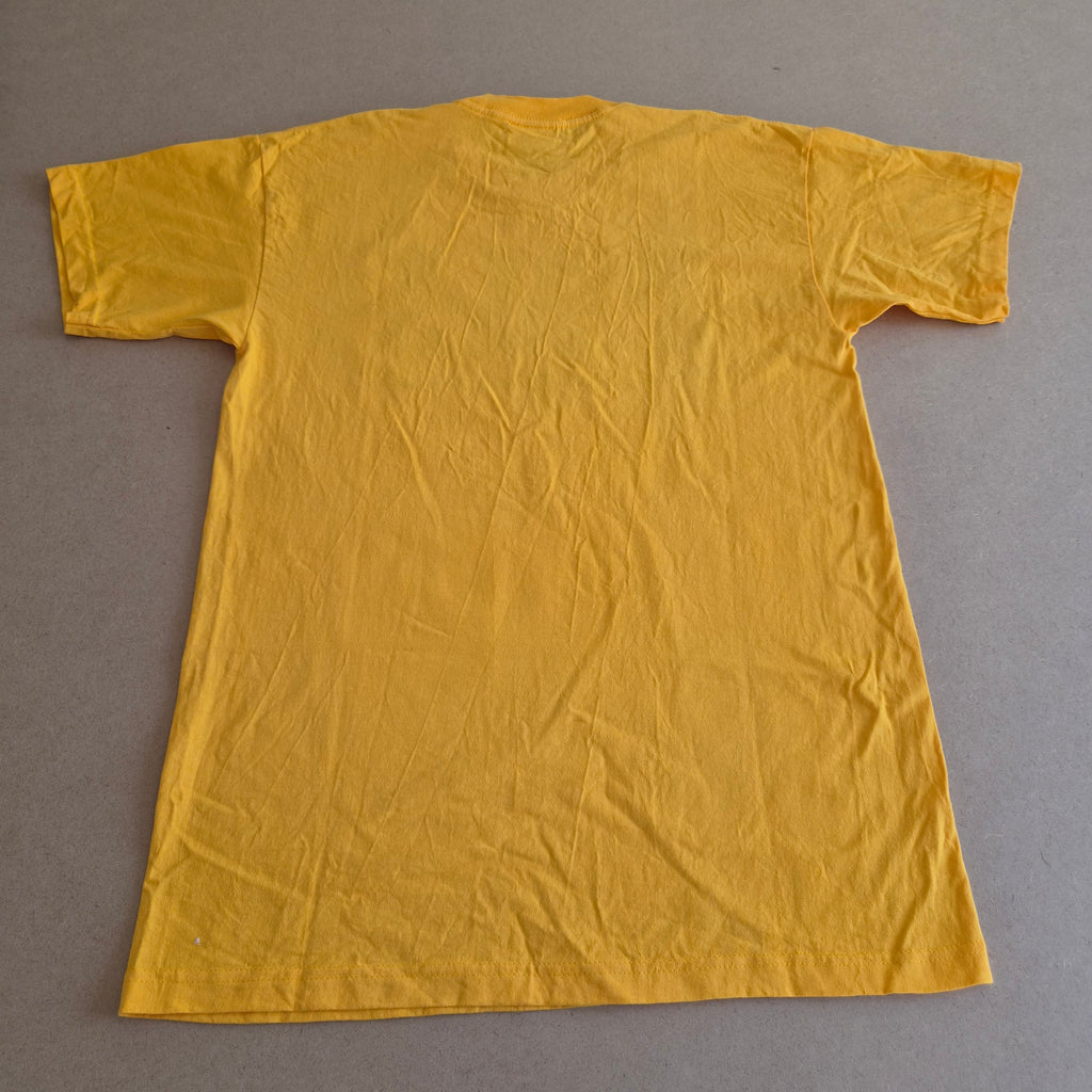 T-shirt vintage Walz Flanagan for Minnesota — Jaune Moutarde — L — Union Made USA