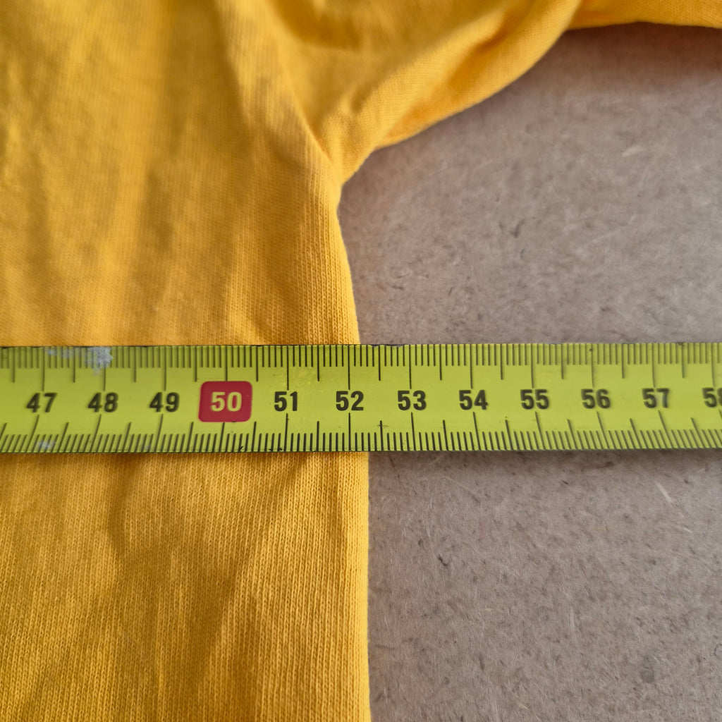 T-shirt vintage Walz Flanagan for Minnesota — Jaune Moutarde — L — Union Made USA