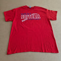 T-shirt vintage Gildan Rouge — West Softball Carteret — L — Très bon état