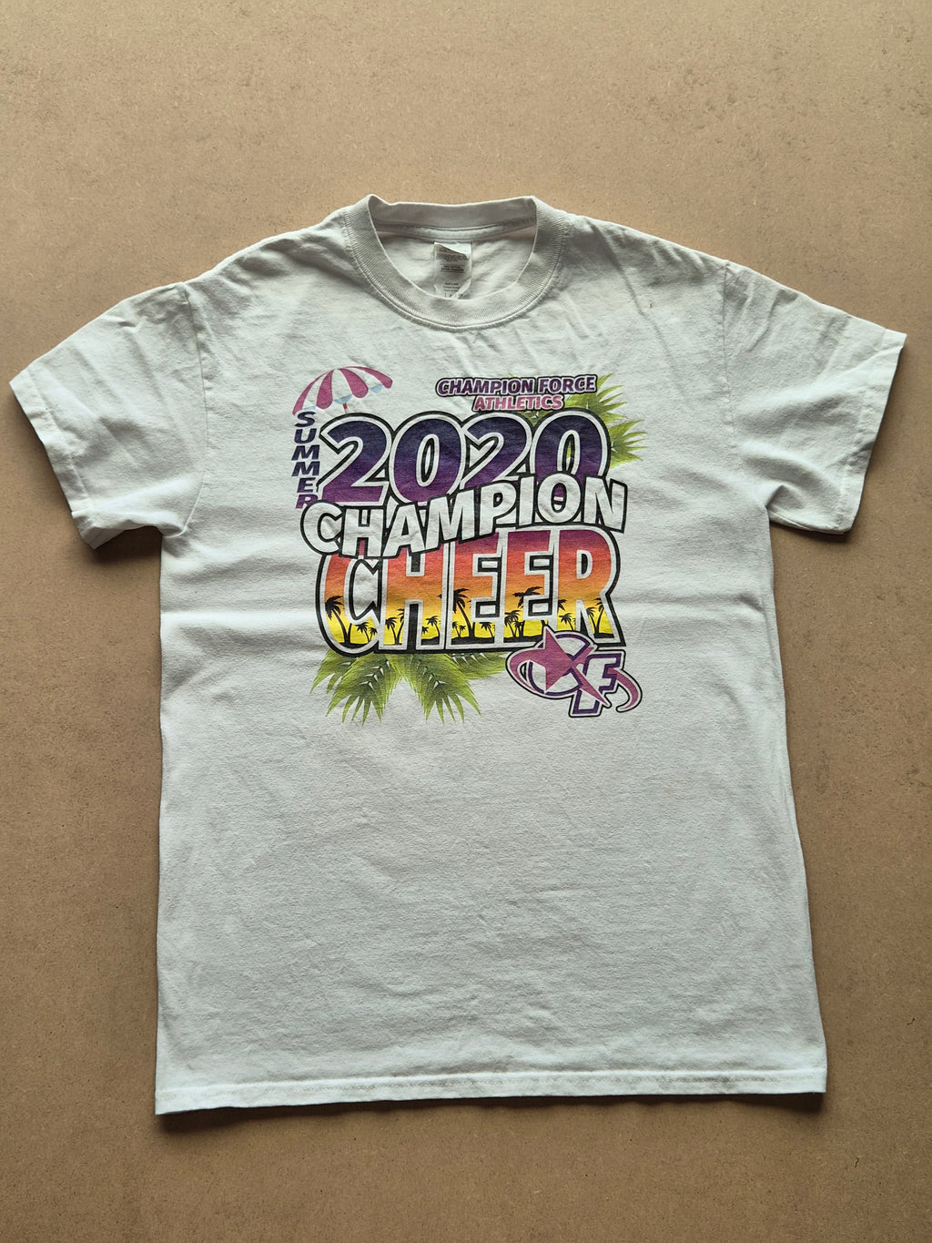 T-shirt vintage Gildan Ultra Cotton blanc - face avant