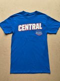 T-shirt Next Level Central Intermediate World Series Baseball Bleu Roi — Georgetown Indiana Highlander — S — Très bon état