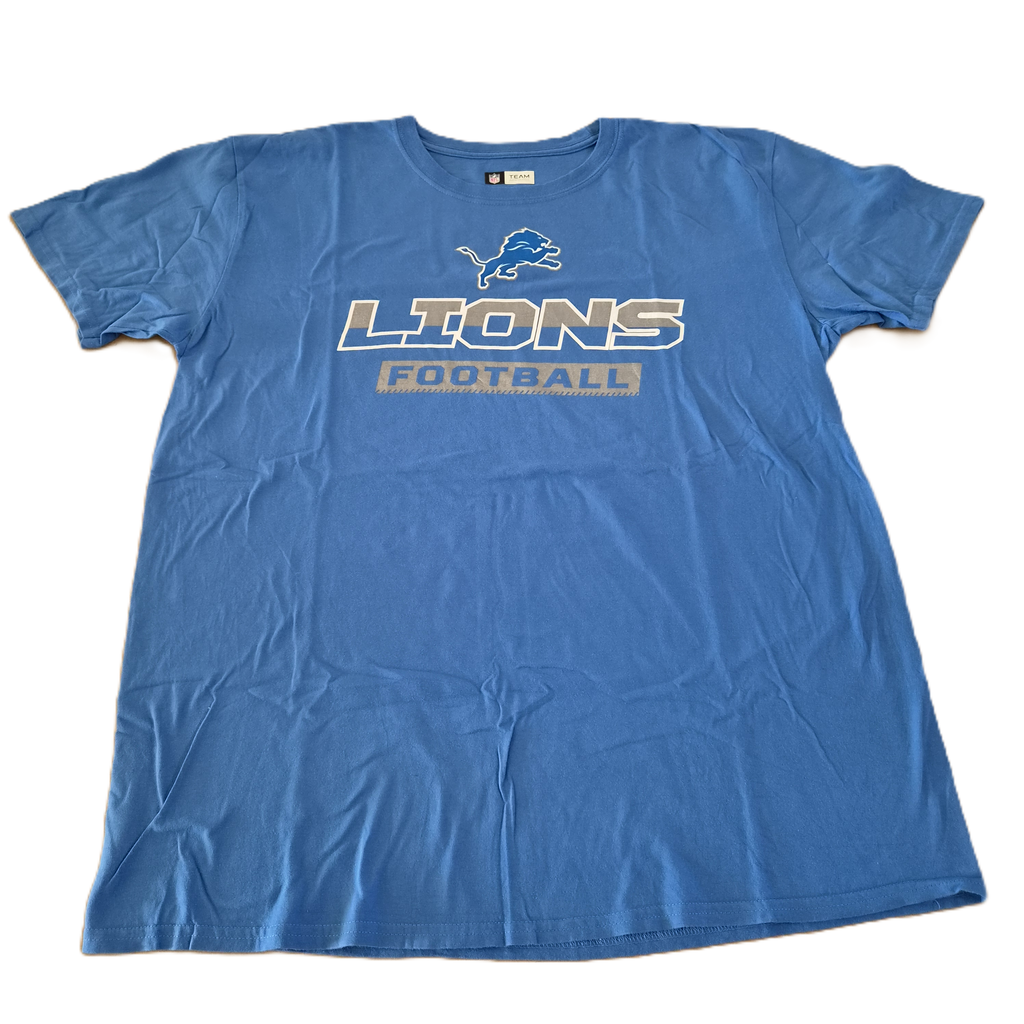T-shirt NFL Detroit Lions Football Bleu Honolulu — Team Apparel 100% Coton — XL — Très bon état