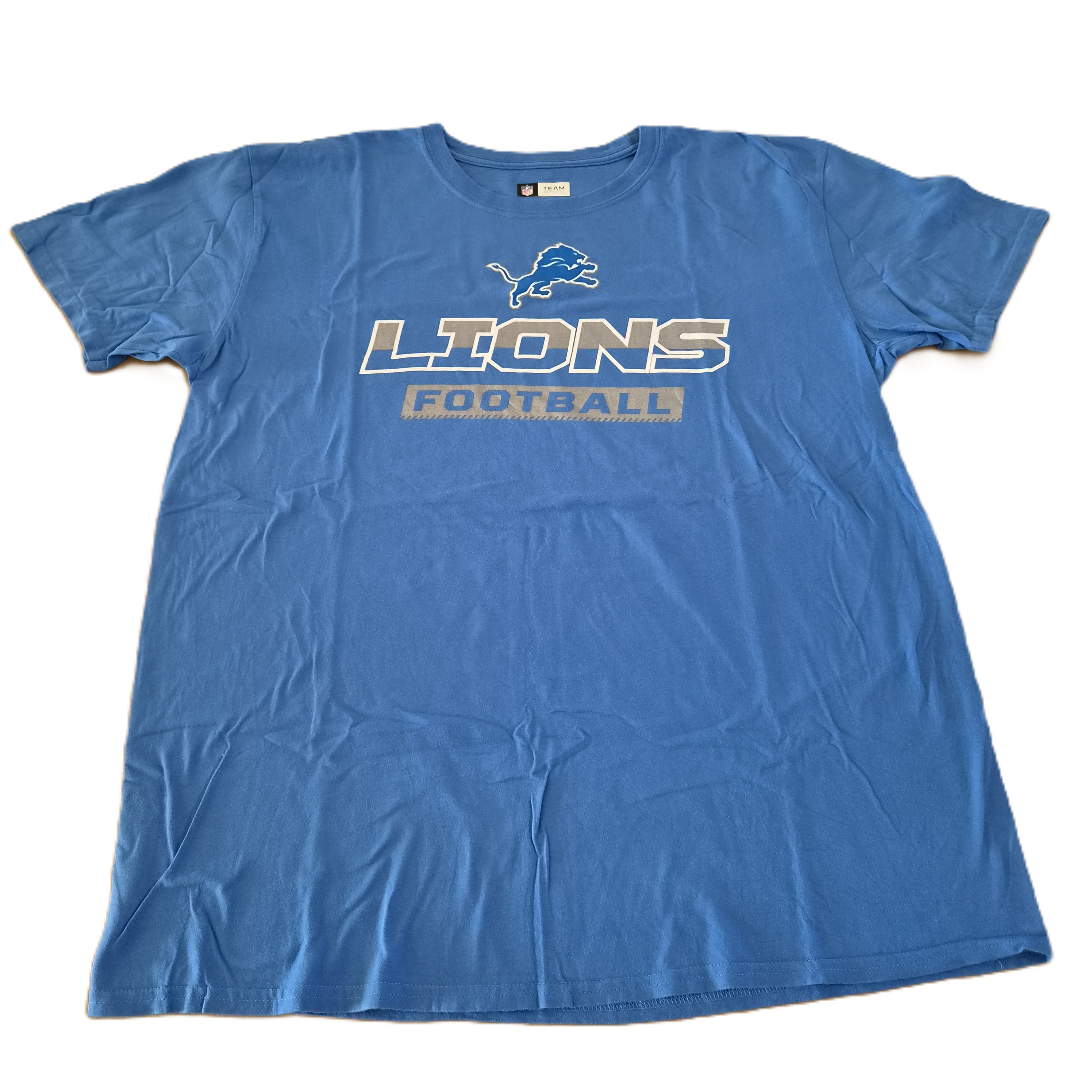 T-shirt NFL Detroit Lions Football Bleu Honolulu — Team Apparel 100% Coton — XL — Très bon état