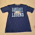 T-shirt BCG Fantasy Football Legend Bleu Marine — 100% Coton Made in El Salvador — M — Très bon état