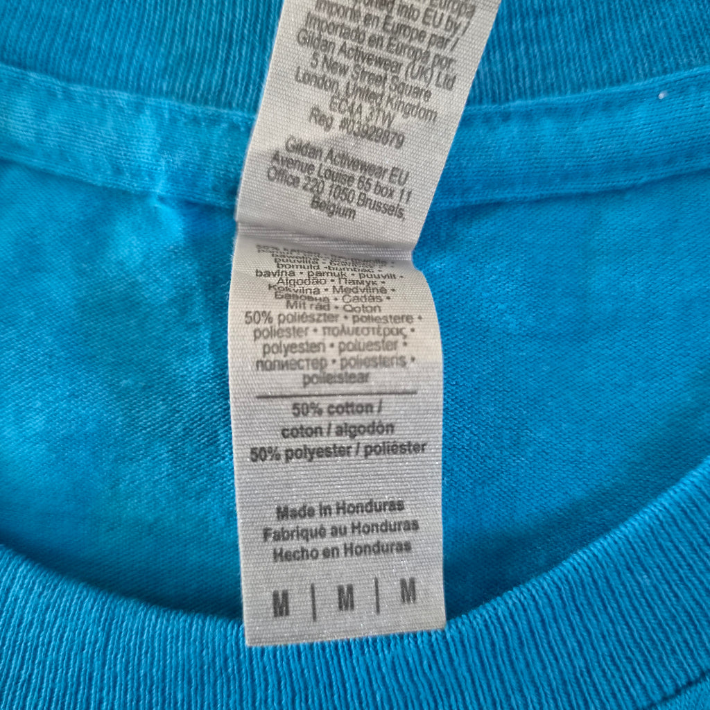 T-shirt Gildan Soccer 2022 Coach Bleu Turquoise — North County Recreation District Fresh Foods — M — Très bon état
