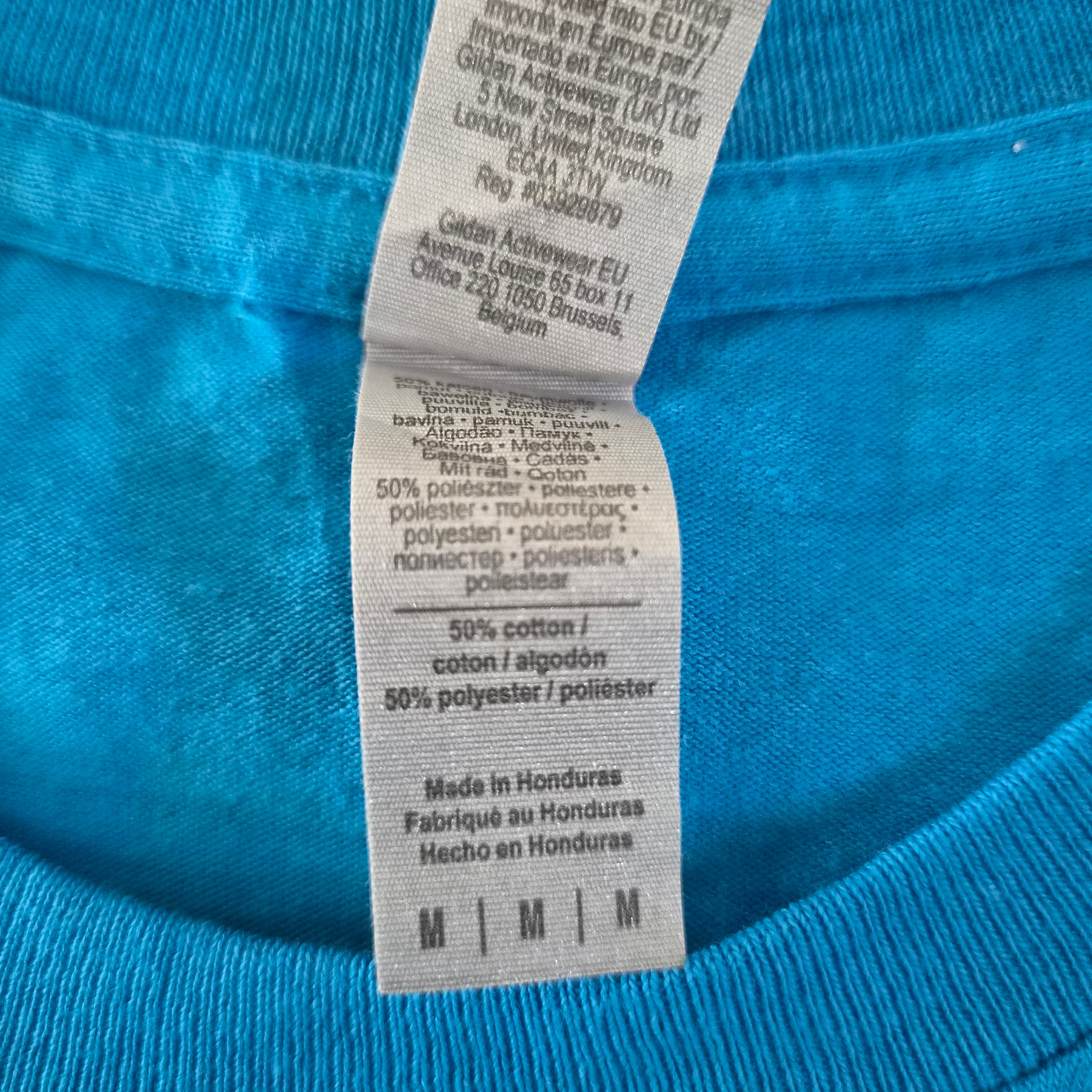 T-shirt Gildan Soccer 2022 Coach Bleu Turquoise — North County Recreation District Fresh Foods — M — Très bon état