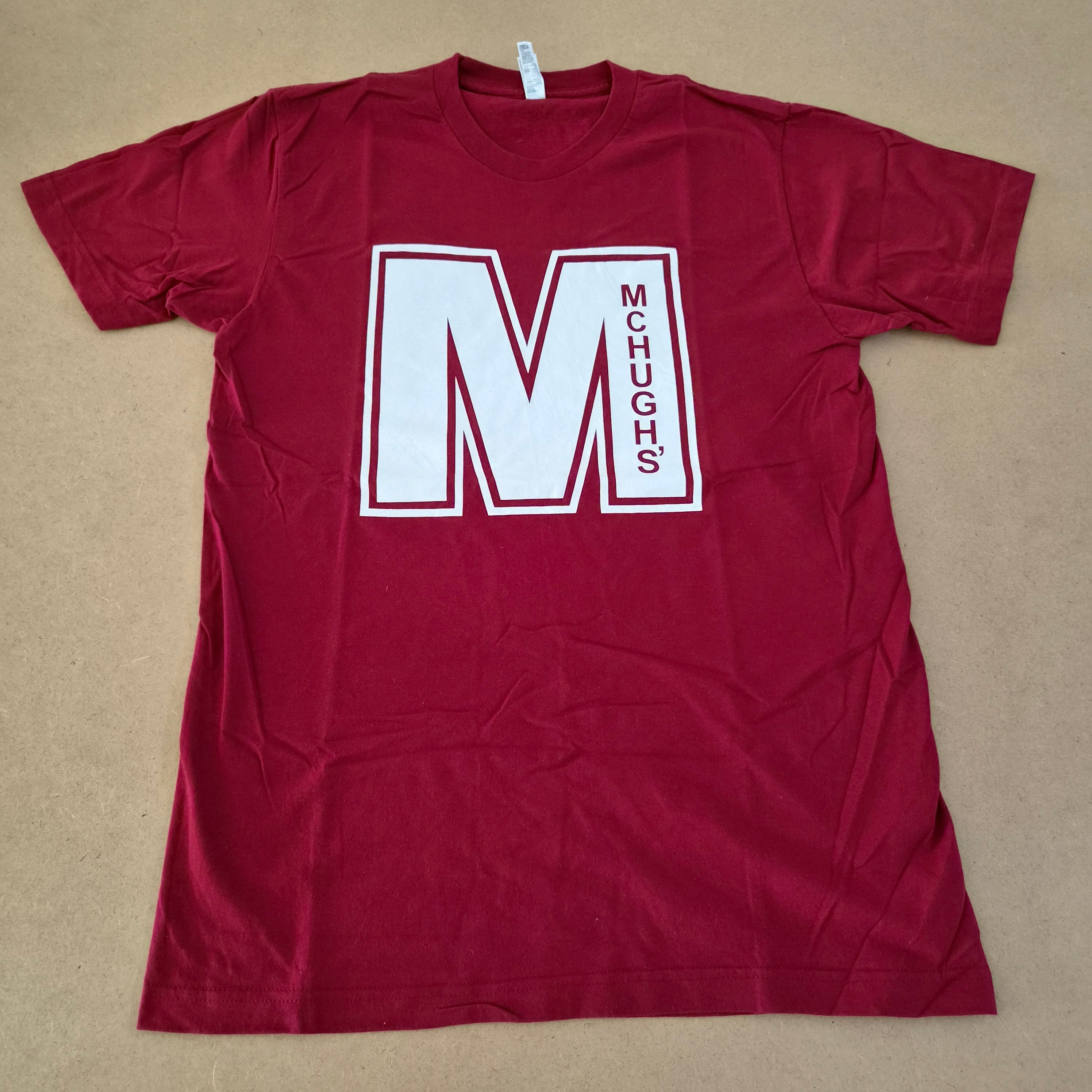 T-shirt American Apparel x McHugh's UCC Bordeaux — 100% Coton Peigné Made in USA — M — Très bon état